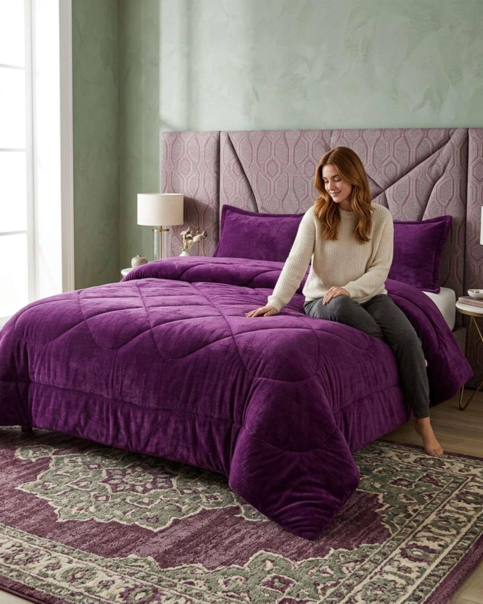 Cubrecama King / Super King Plush con Chiporro Térmico A14-4