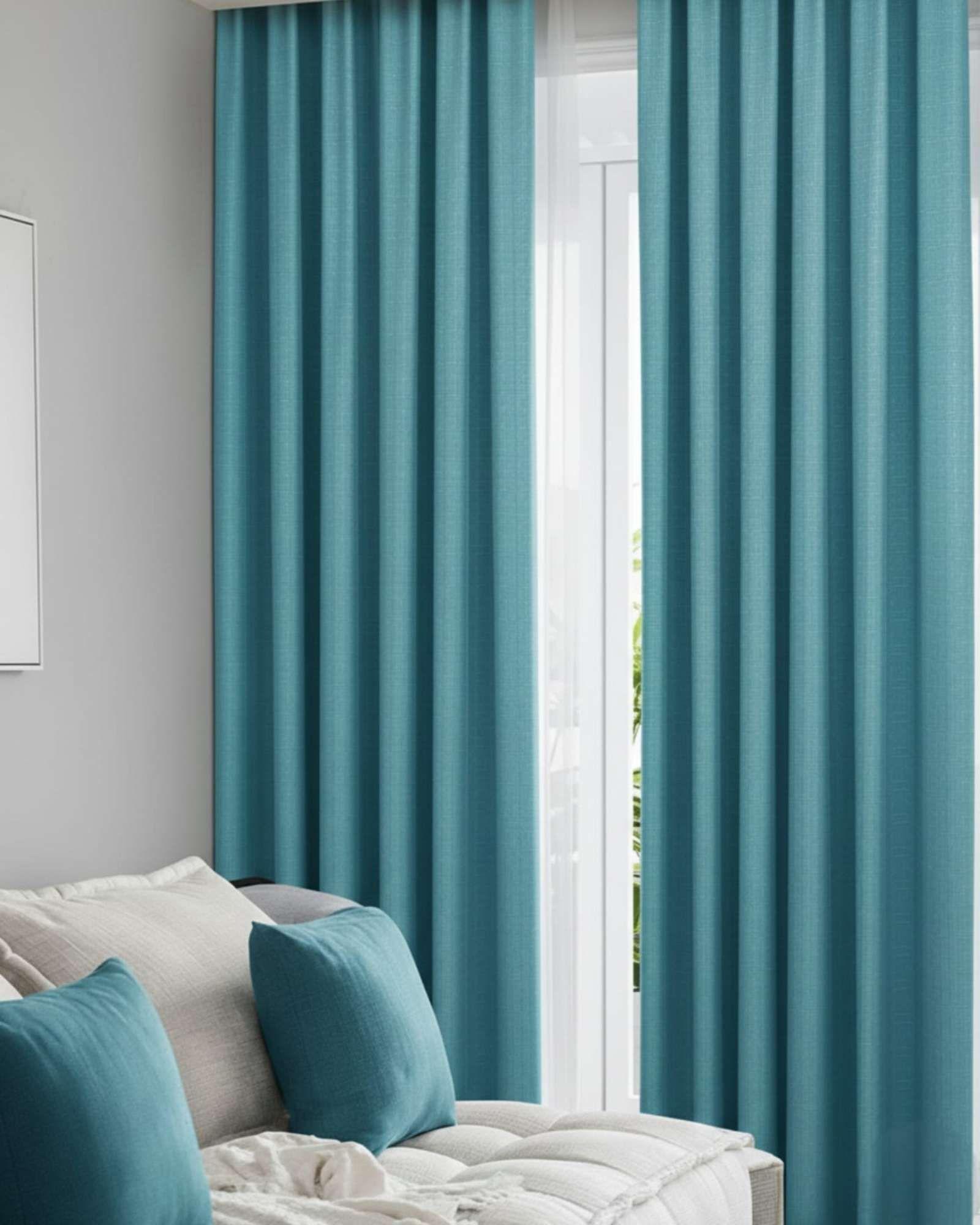 Juego de Cortinas Blackout Premium Engomadas m5-4