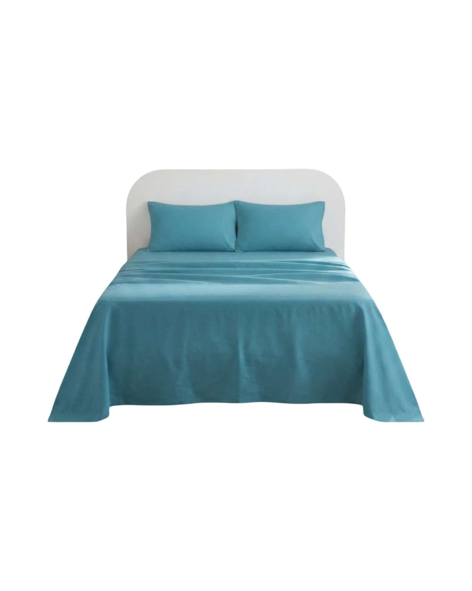 Juego De Sabanas Lisas Estilo Elegante Y Moderno 2 Plazas m3-4