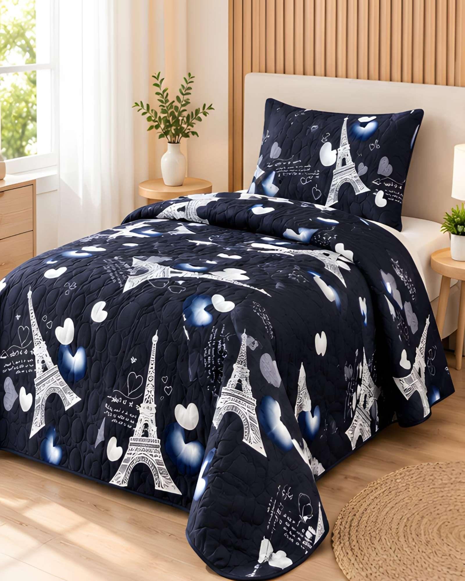 Cubrecamas Quilt De Verano Plaza Y Media Mas Funda De Almohada m1-0