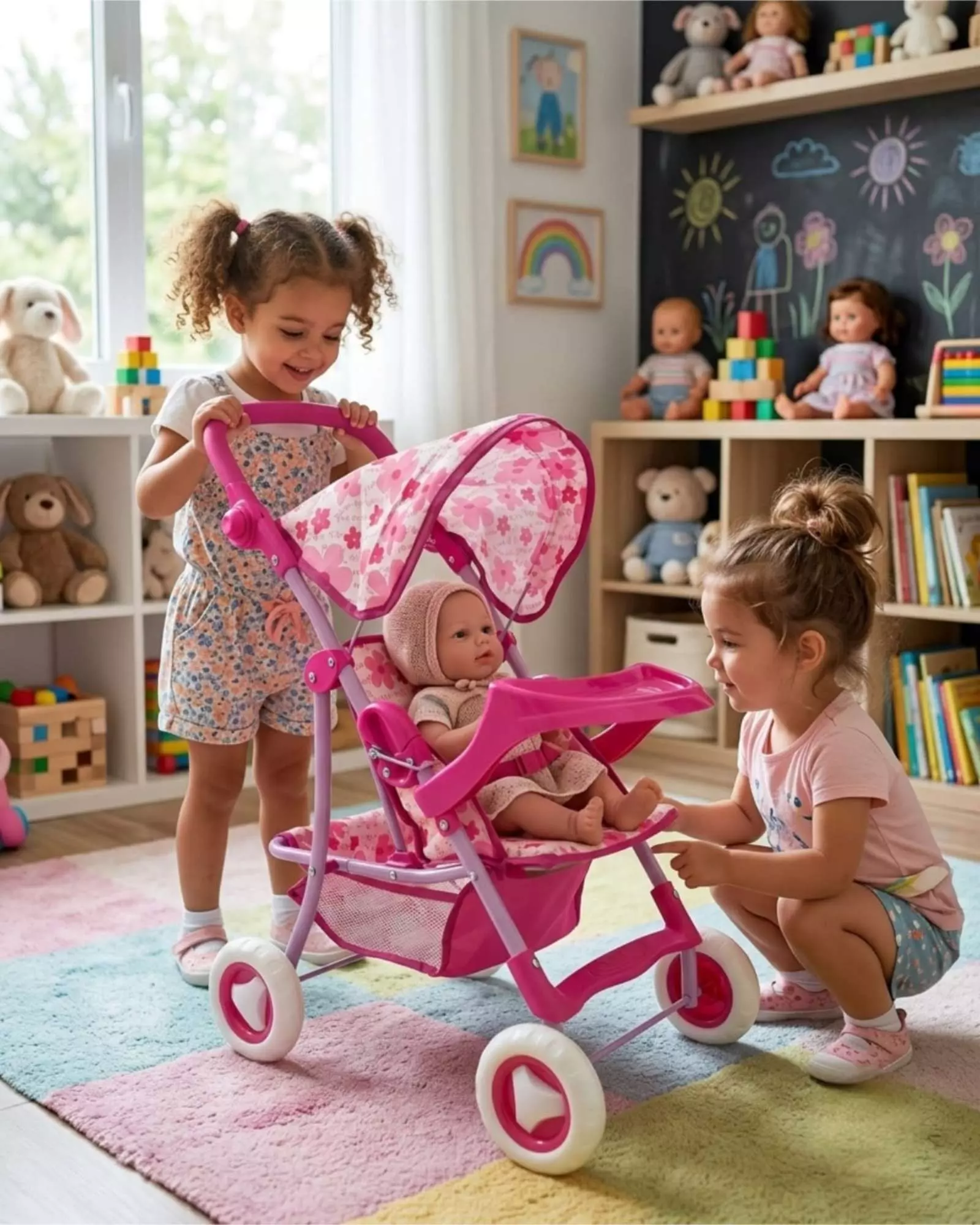 Coche de Juguete Metálico Mediano para Muñecas 02-3