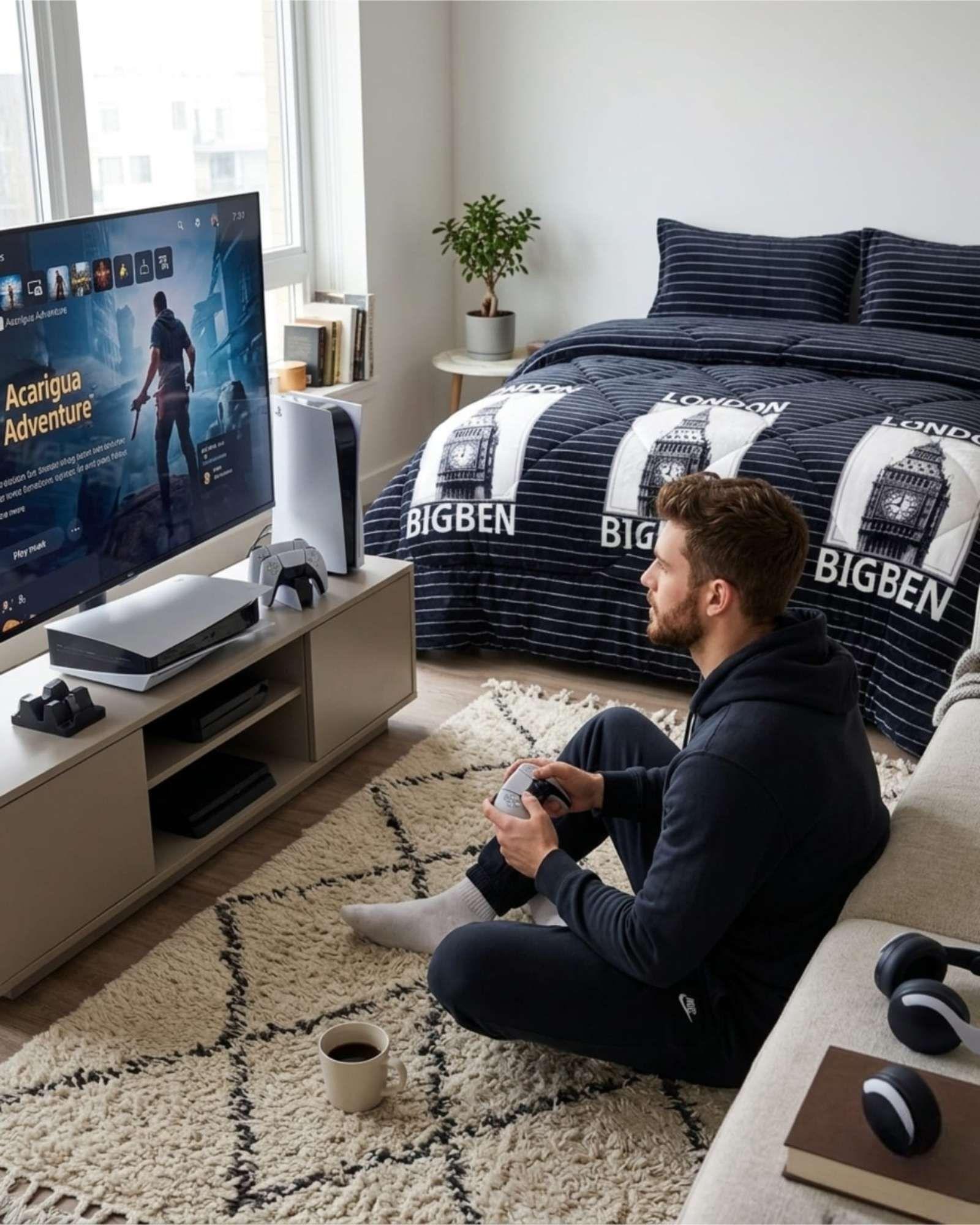 Plumón Térmico 2 Plazas Plush y Chiporro Extra Cálido Invierno A6-2