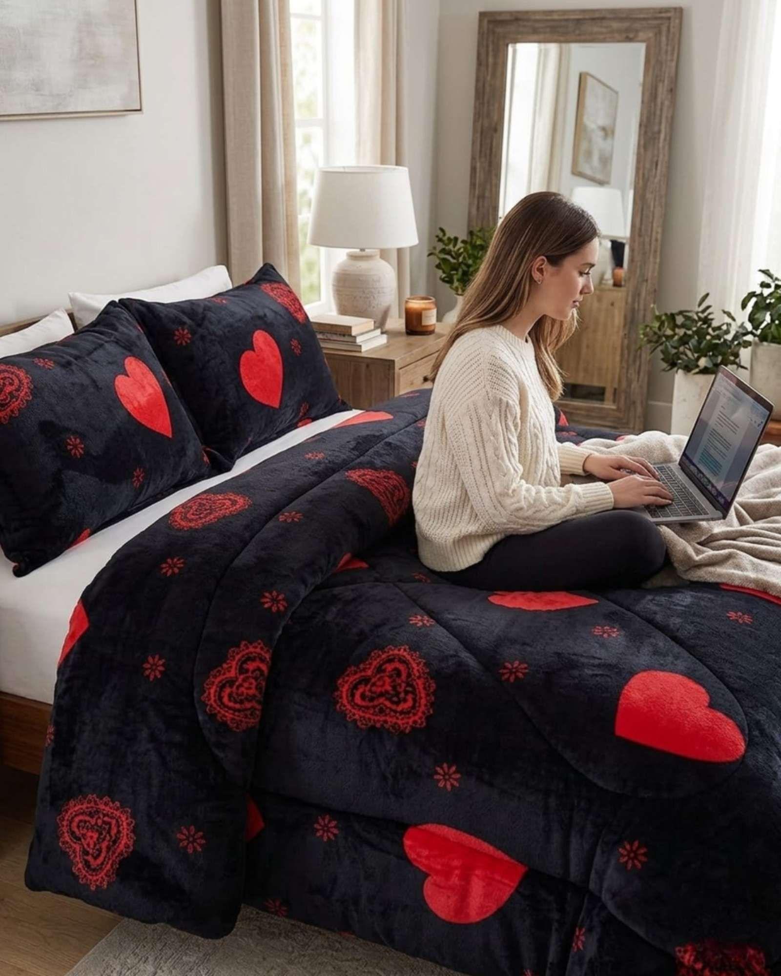 Plumón Térmico 2 Plazas Plush y Chiporro Extra Cálido Invierno A20-2