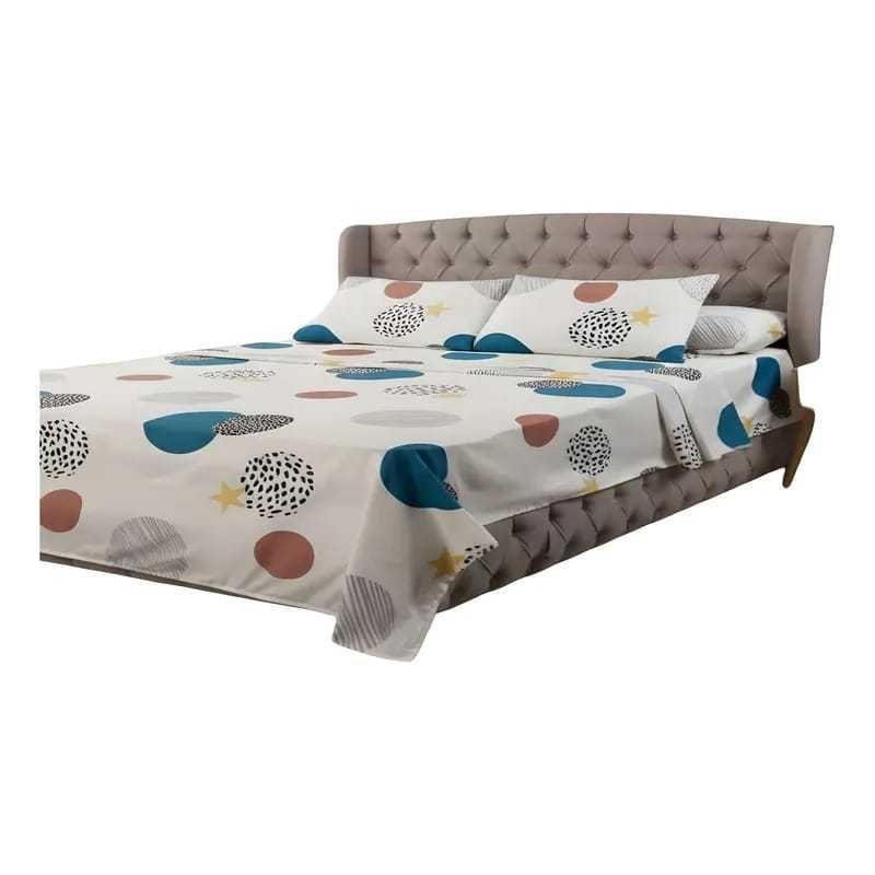 JUEGO DE SABANAS 100% ALGODON 2 PLAZA A6-3