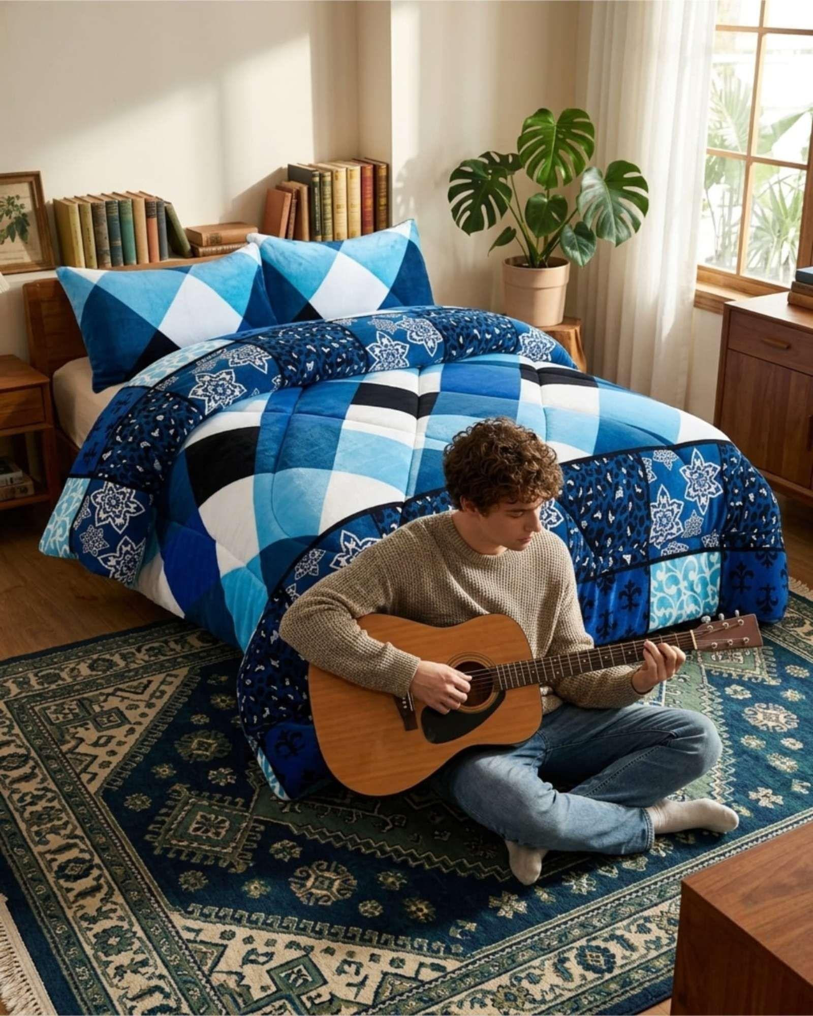 Plumón Térmico 2 Plazas Plush y Chiporro Extra Cálido Invierno A16-2