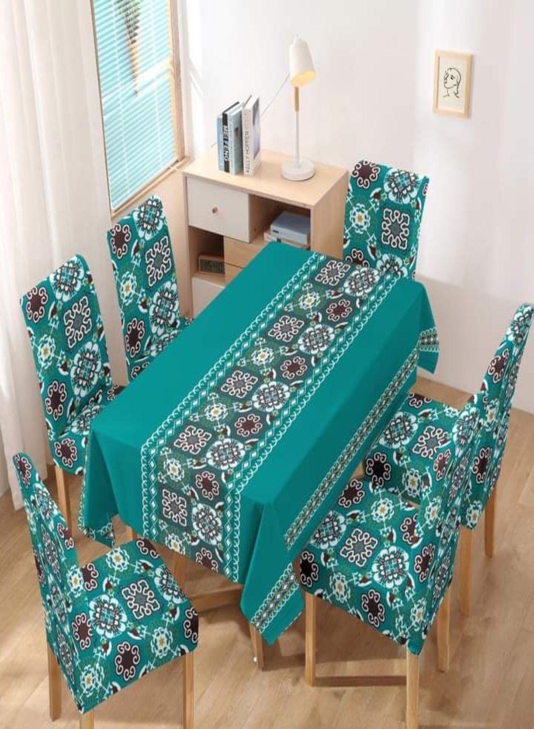 MANTEL MÁS 6 FUNDAS PARA SILLAS L24-2