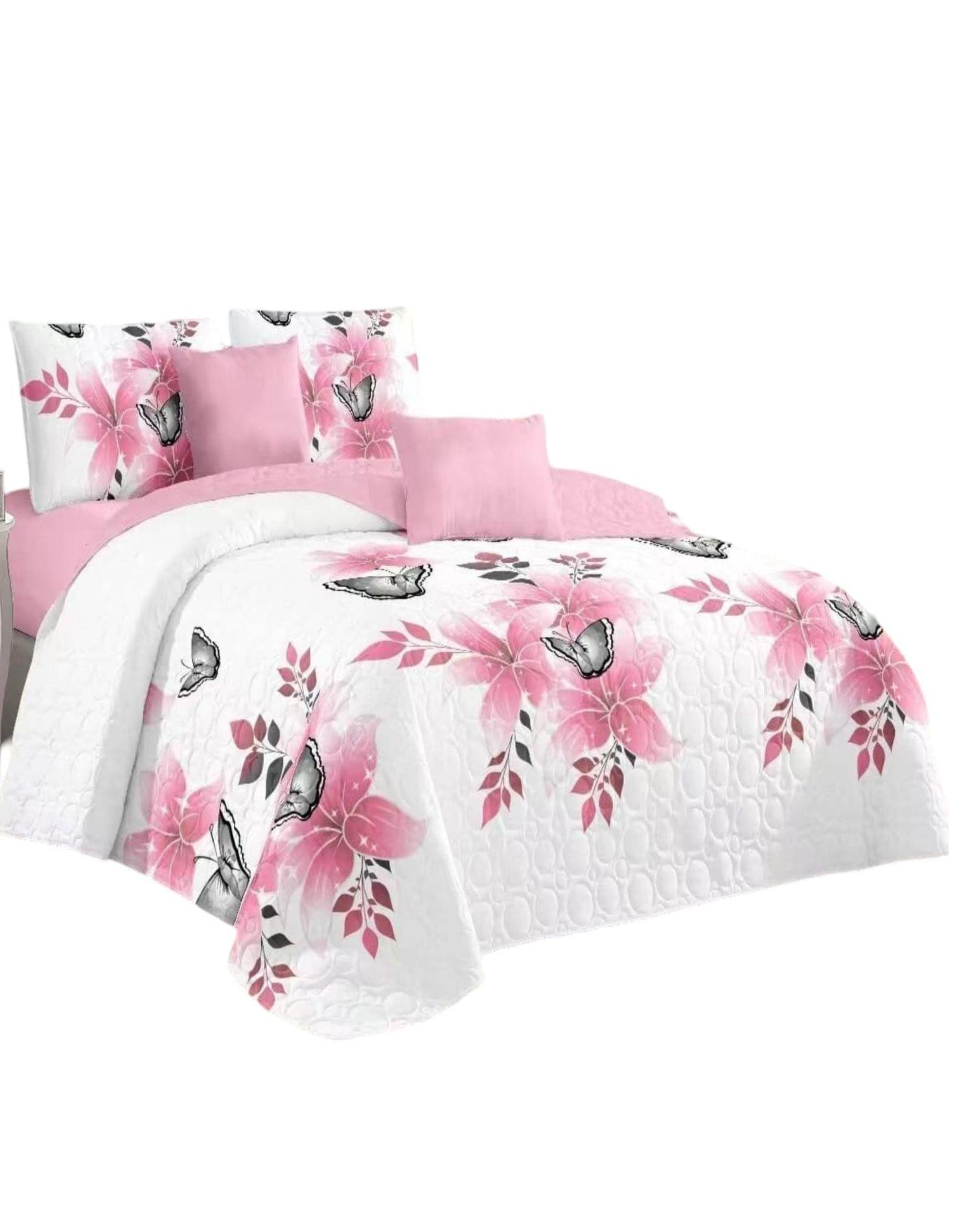 Cubrecama Quilt Diseño 2 Plazas - Primavera Verano A2-0