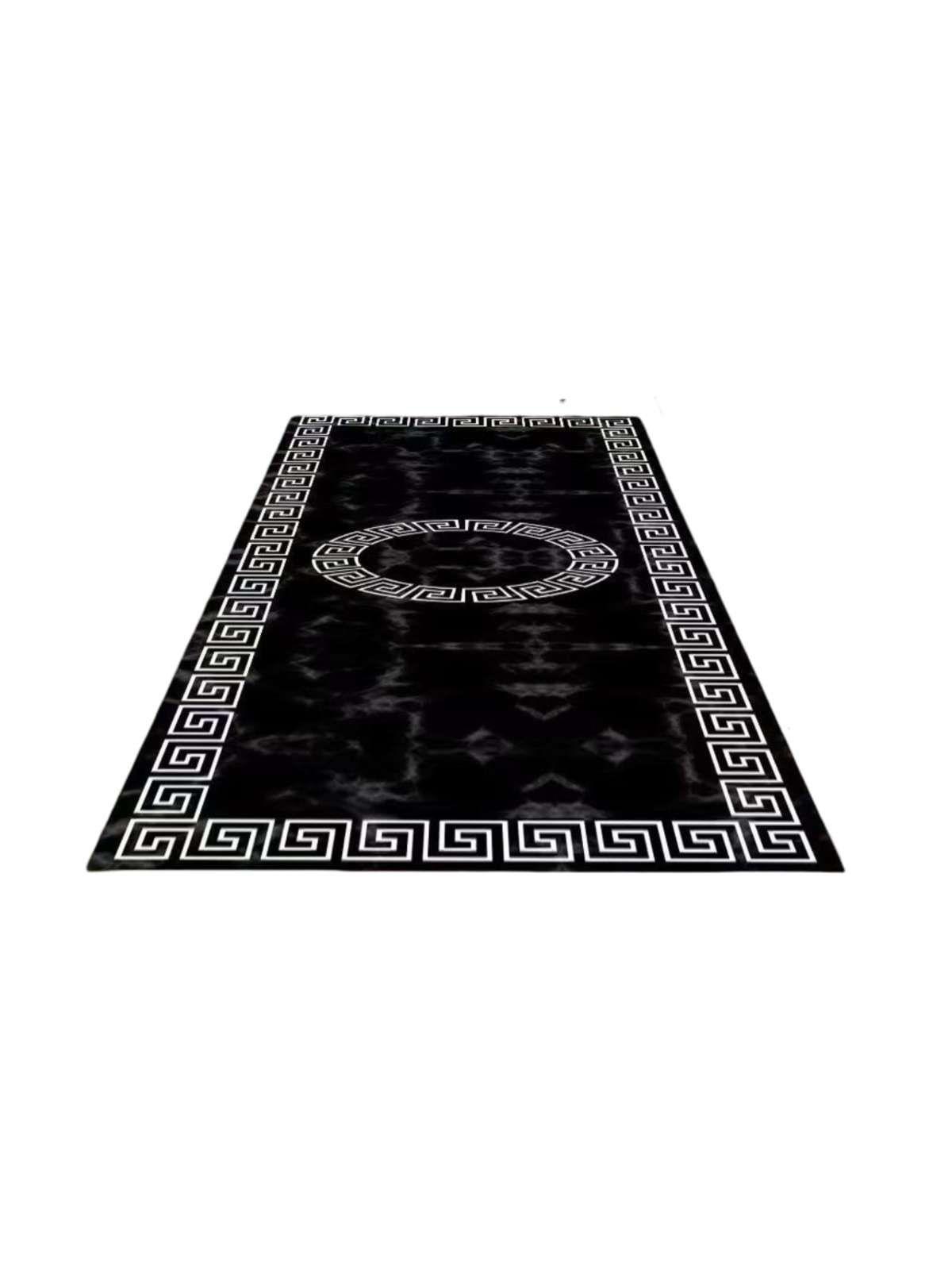 Alfombra De Pasillo Antideslizante 60x180 Suave Lavable negro-2