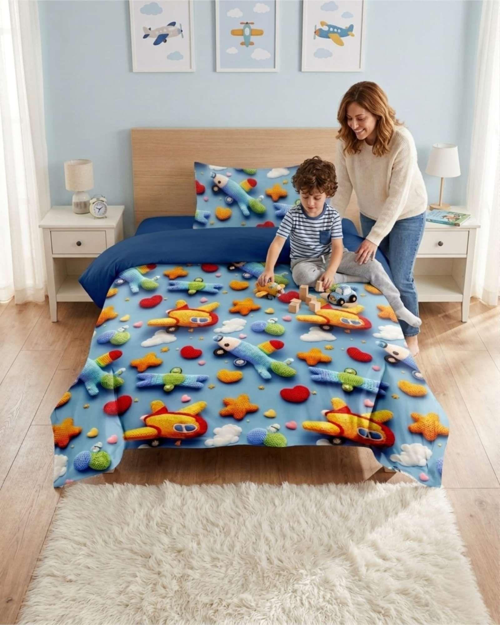 Quilt Cubrecamas Ligero Verano Efecto 5D Plaza y Media PM7-0