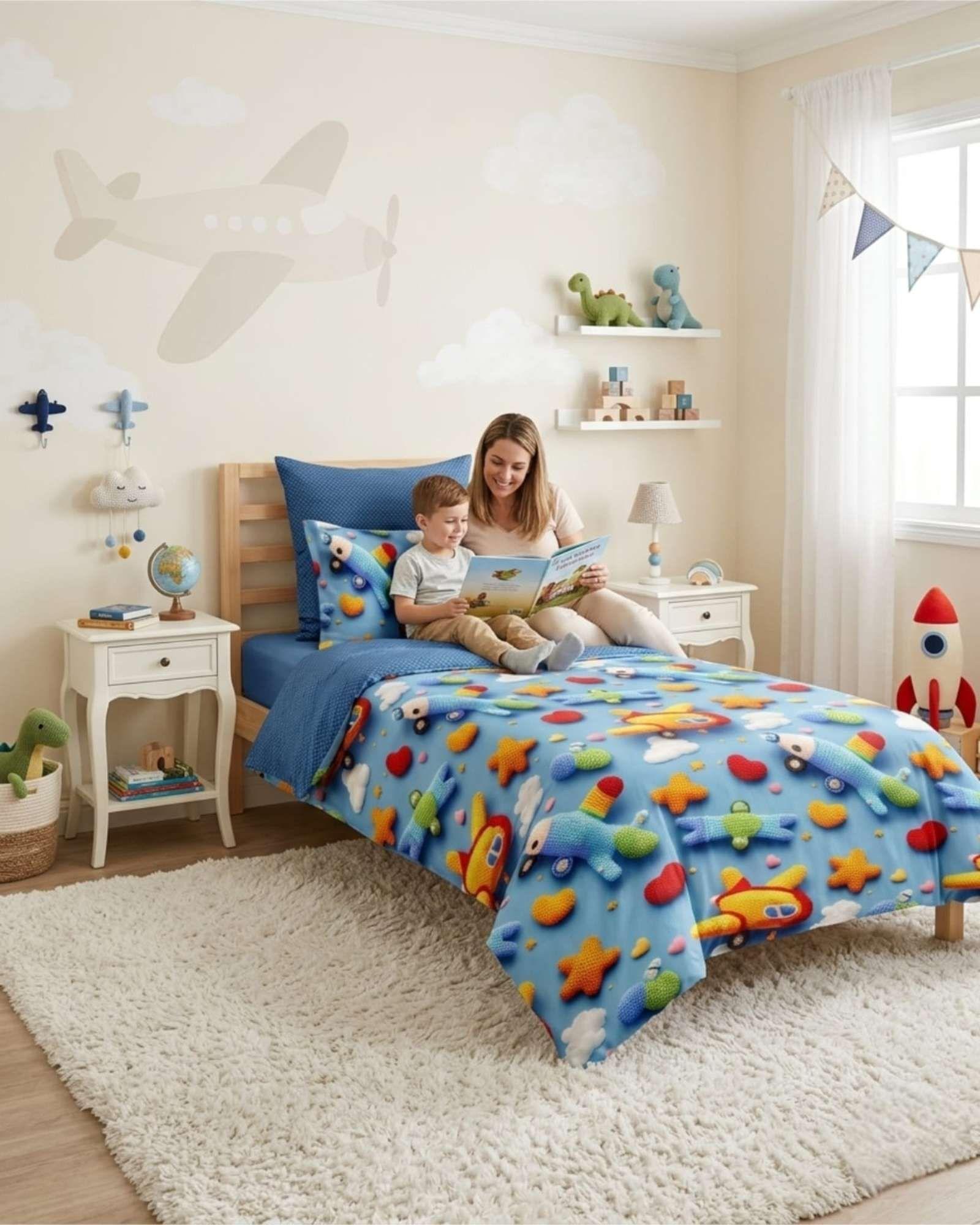 Quilt Cubrecamas Ligero Verano Efecto 5D Plaza y Media PM7-1
