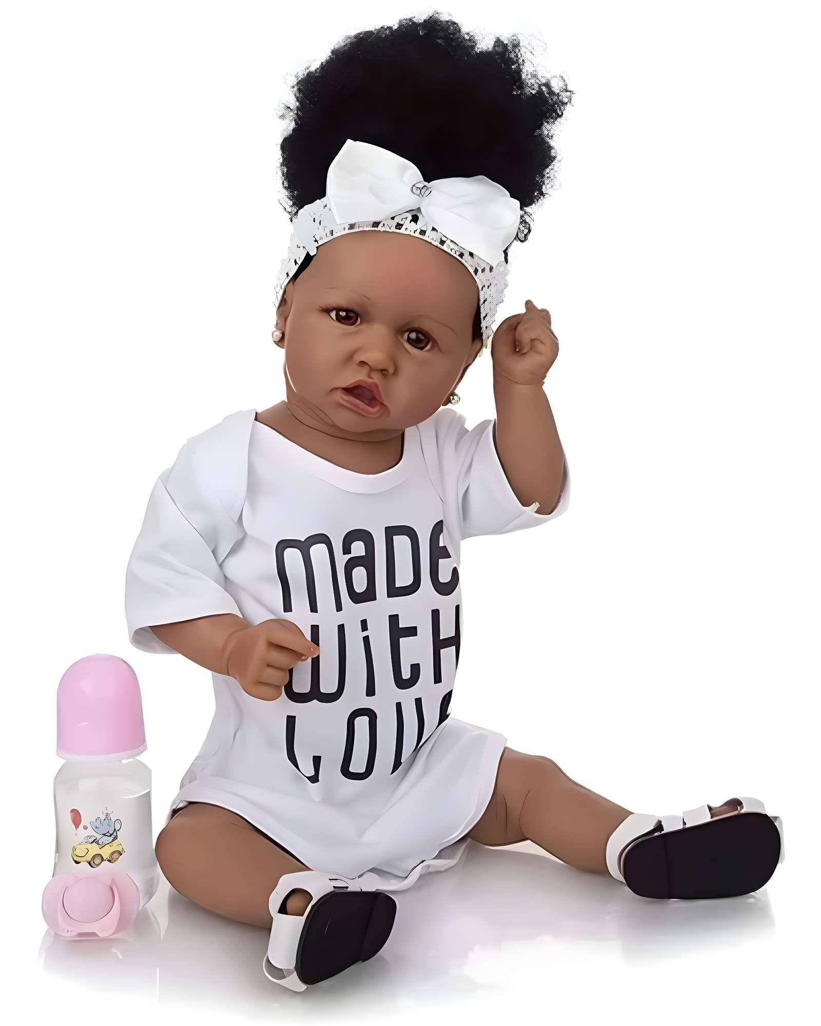 Muñeca infantil bebé realista silicona Morena-2