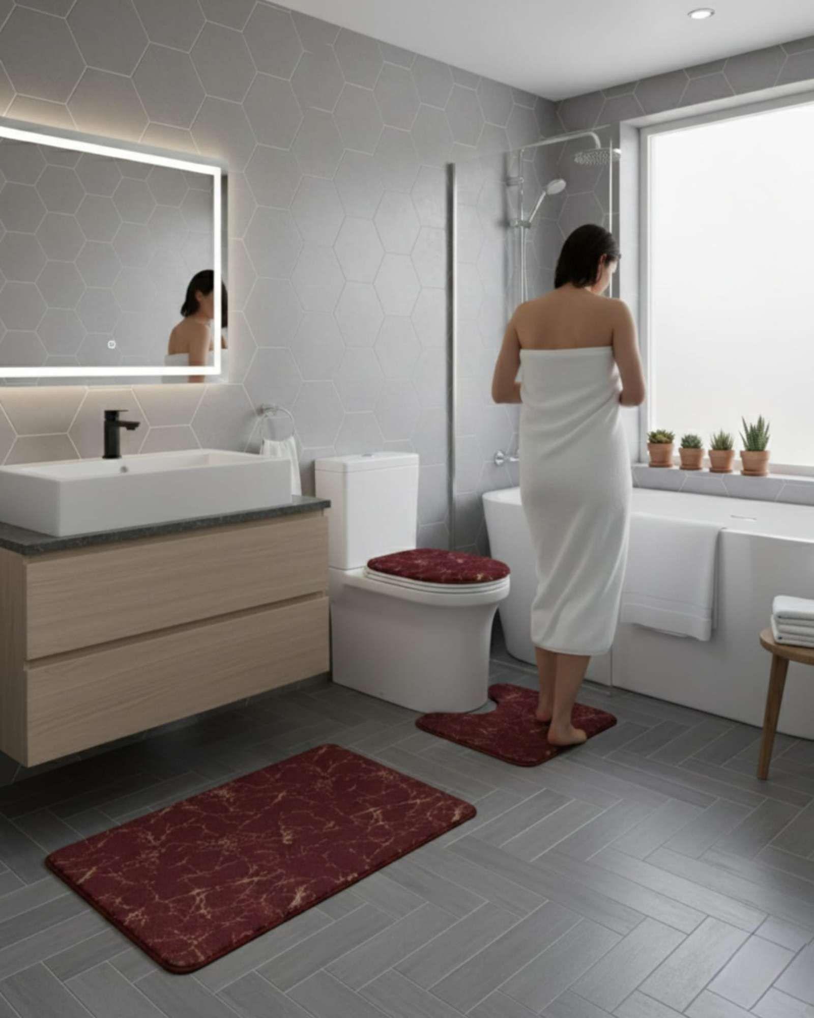 SET DE BAÑO DE MARMOL ATERCIOPELADOS 3 PIEZAS m4-3