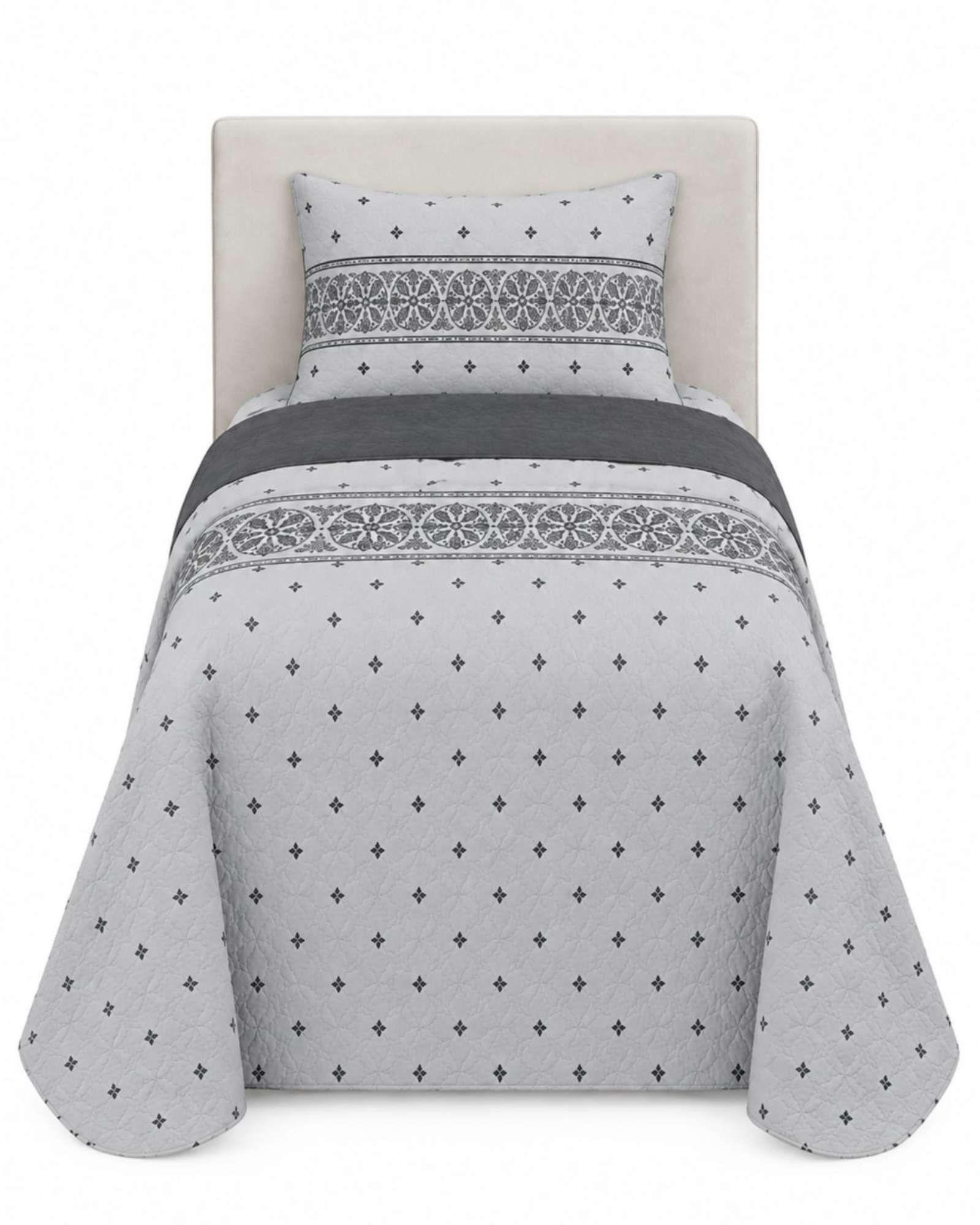 Set Cubrecama Verano 1.5 Plazas con 1 Funda para Almohada Liviana-5