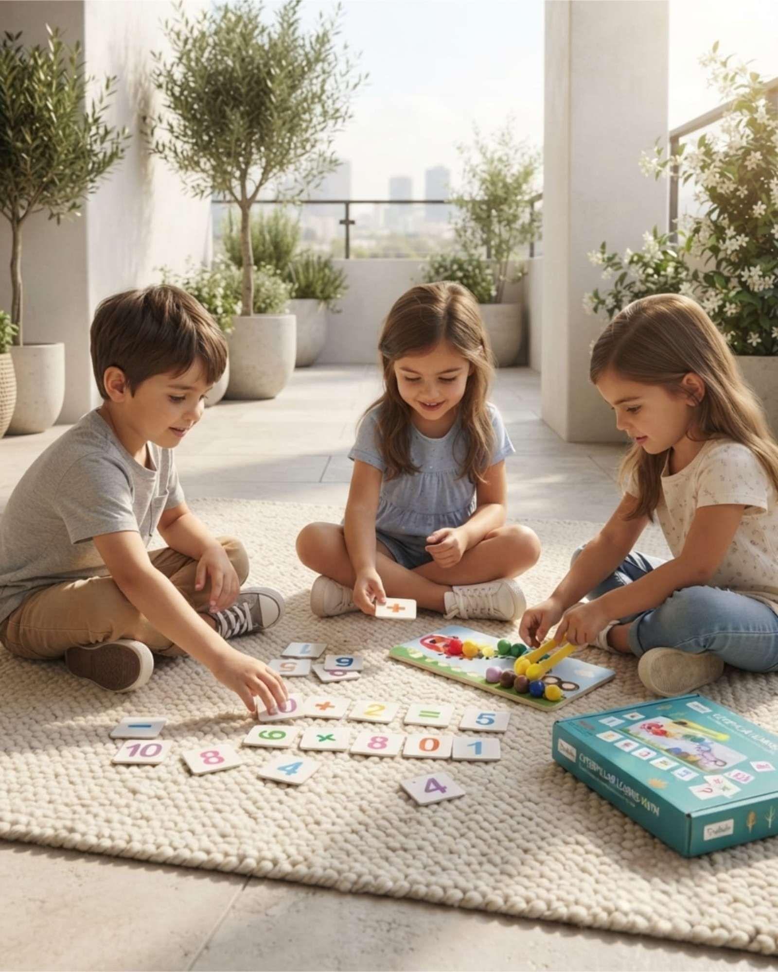 Juego Didactico Tablero De Madera Con Pinzas Cuentas Y Numeros -3