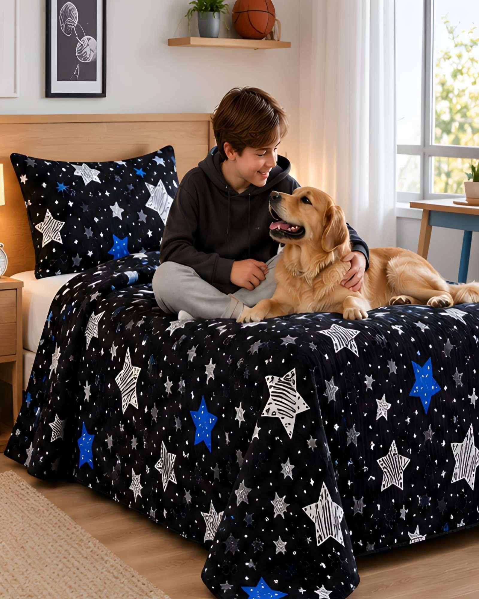Cubrecamas Quilt De Verano Plaza Y Media Mas Almohada m7-1