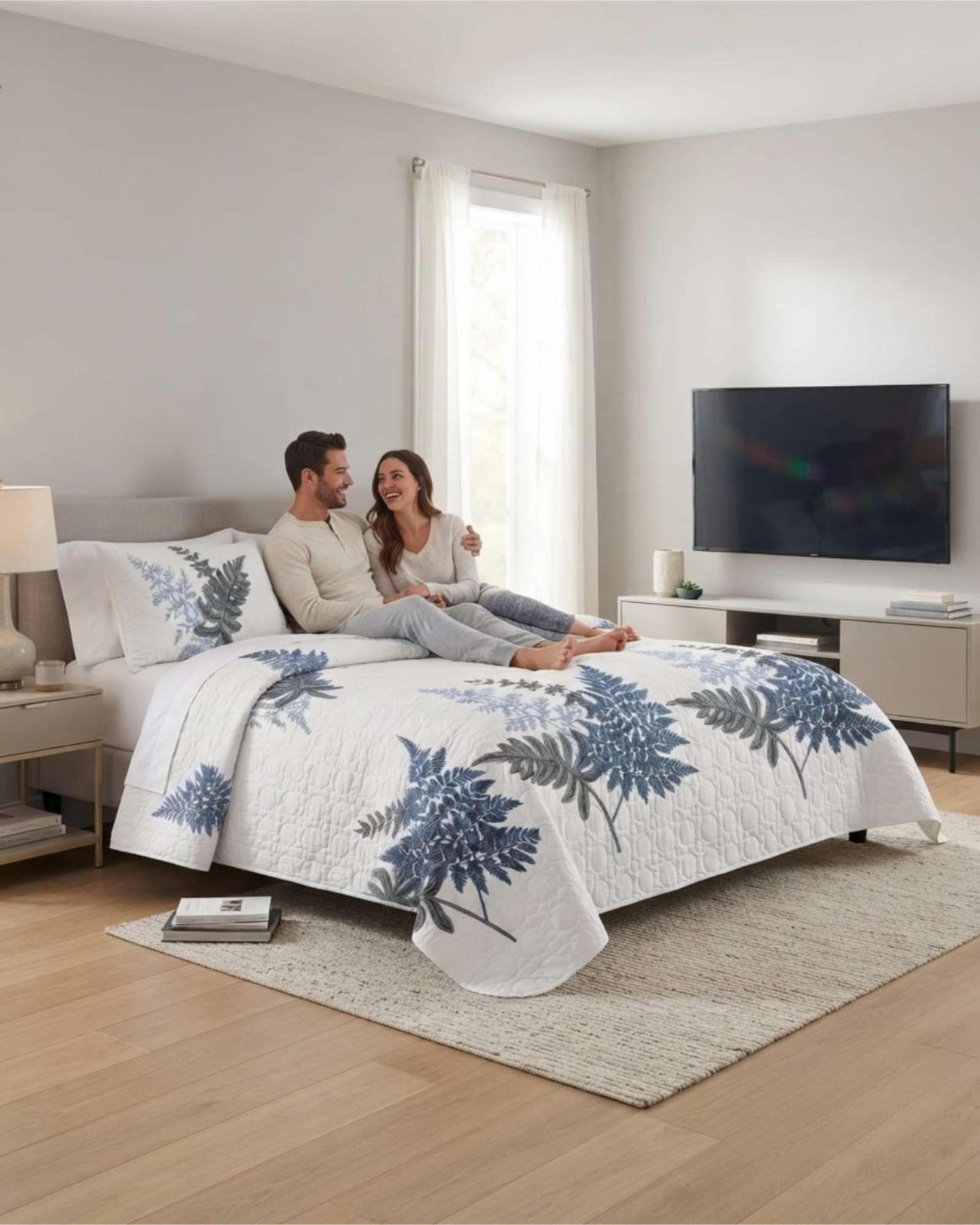 Cubrecamas King Para Verano Fresco Y Ligero Mas Almohadas m7-0