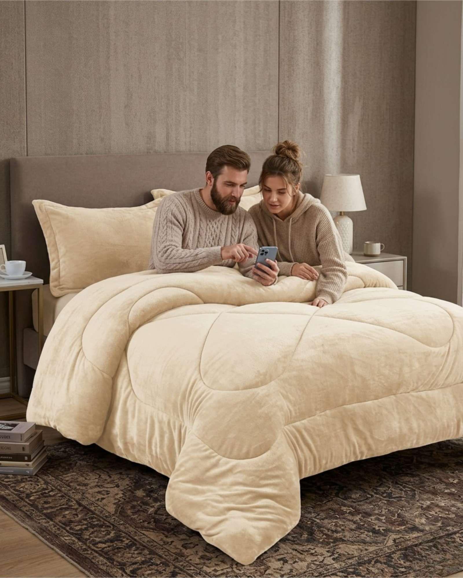 Cubrecama King / Super King Plush con Chiporro Térmico A19-3