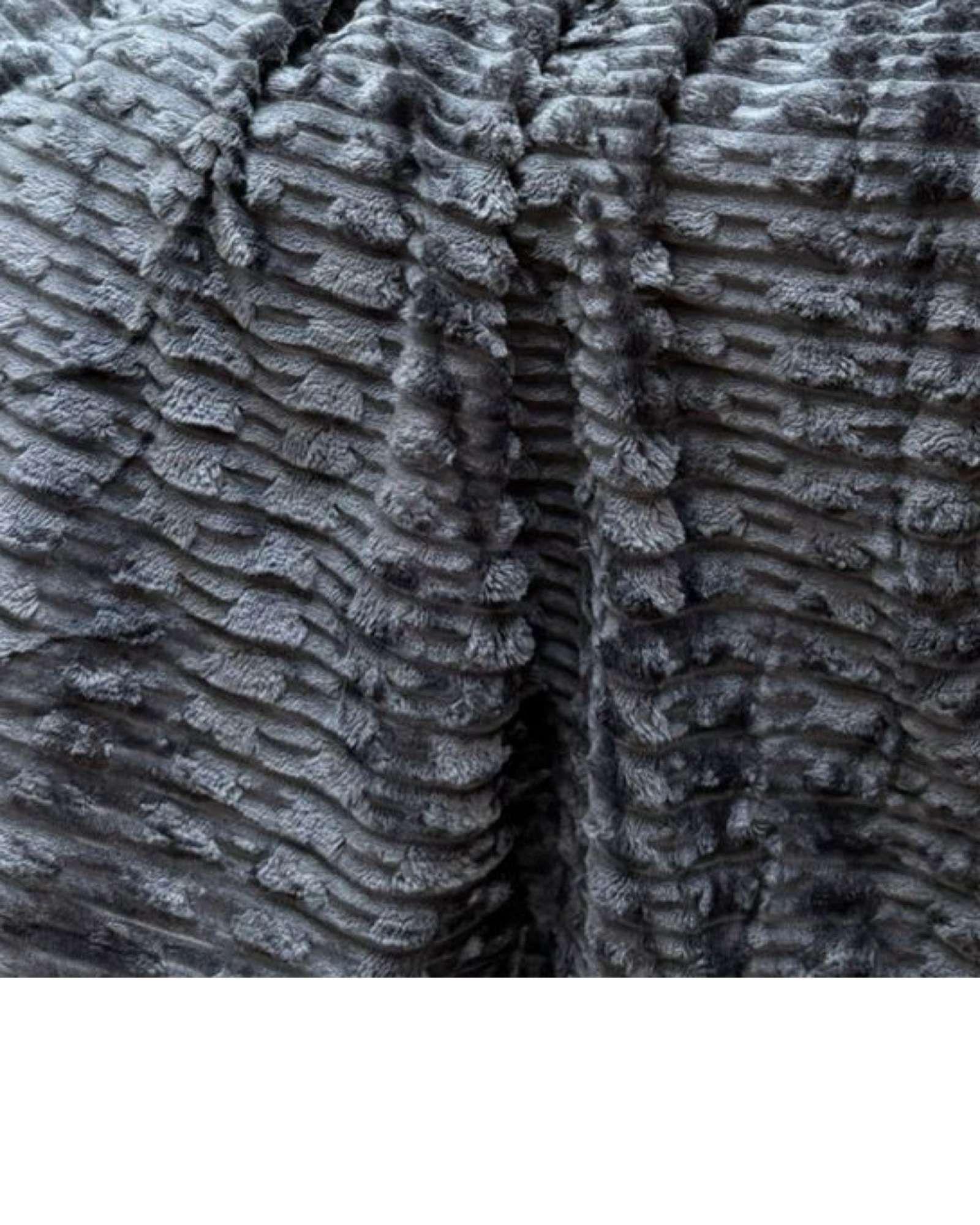 FRAZADAS MANTA PLUSH 2 PLAZA 200 X 230 GRIS OSCURO-1