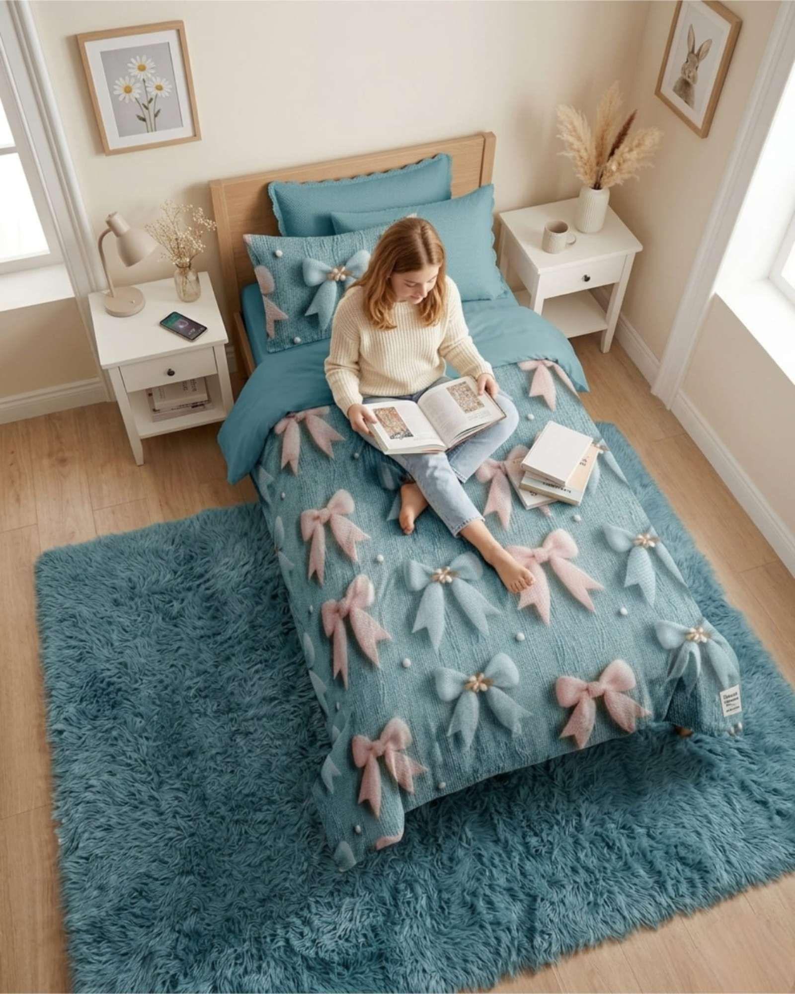 Quilt Cubrecamas Ligero Verano Efecto 5D Plaza y Media PM9-1