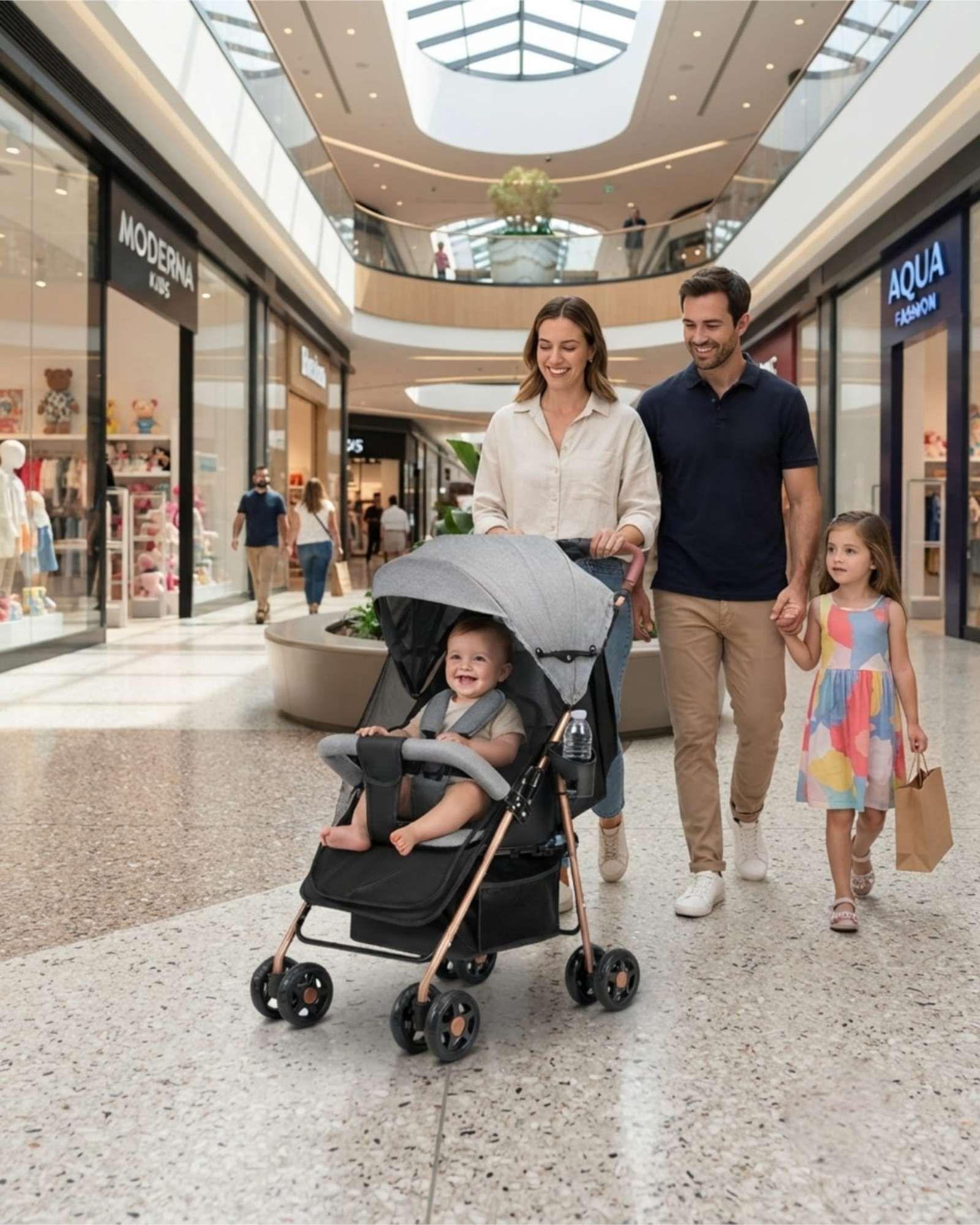 Coche para Bebe Ligero y Moderno con Capota Ajustable m2-2