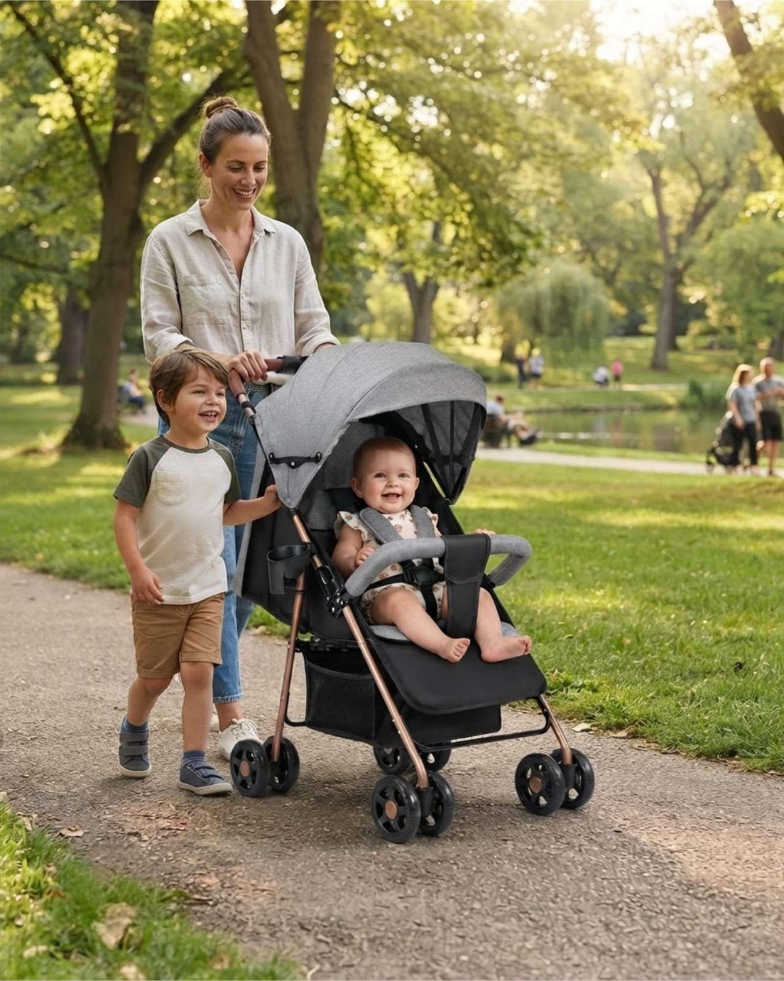 Coche para Bebe Ligero y Moderno con Capota Ajustable m2-3