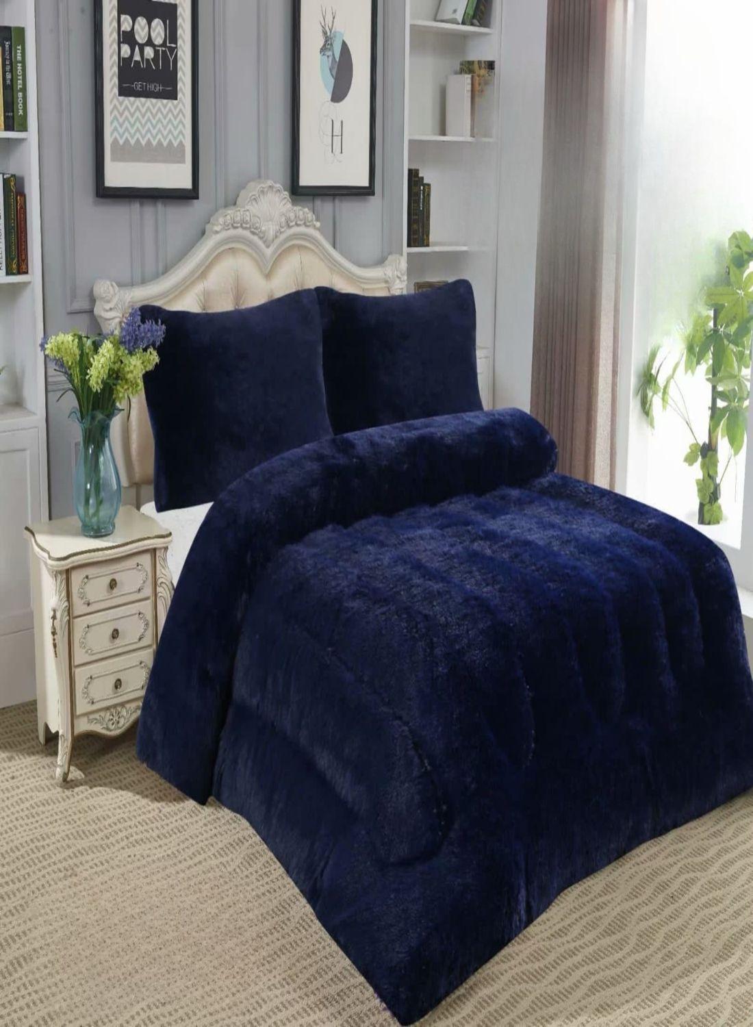 CUBRECAMA PELUDO DE INVIERNO 1 PLAZA Y MEDIA *9-2