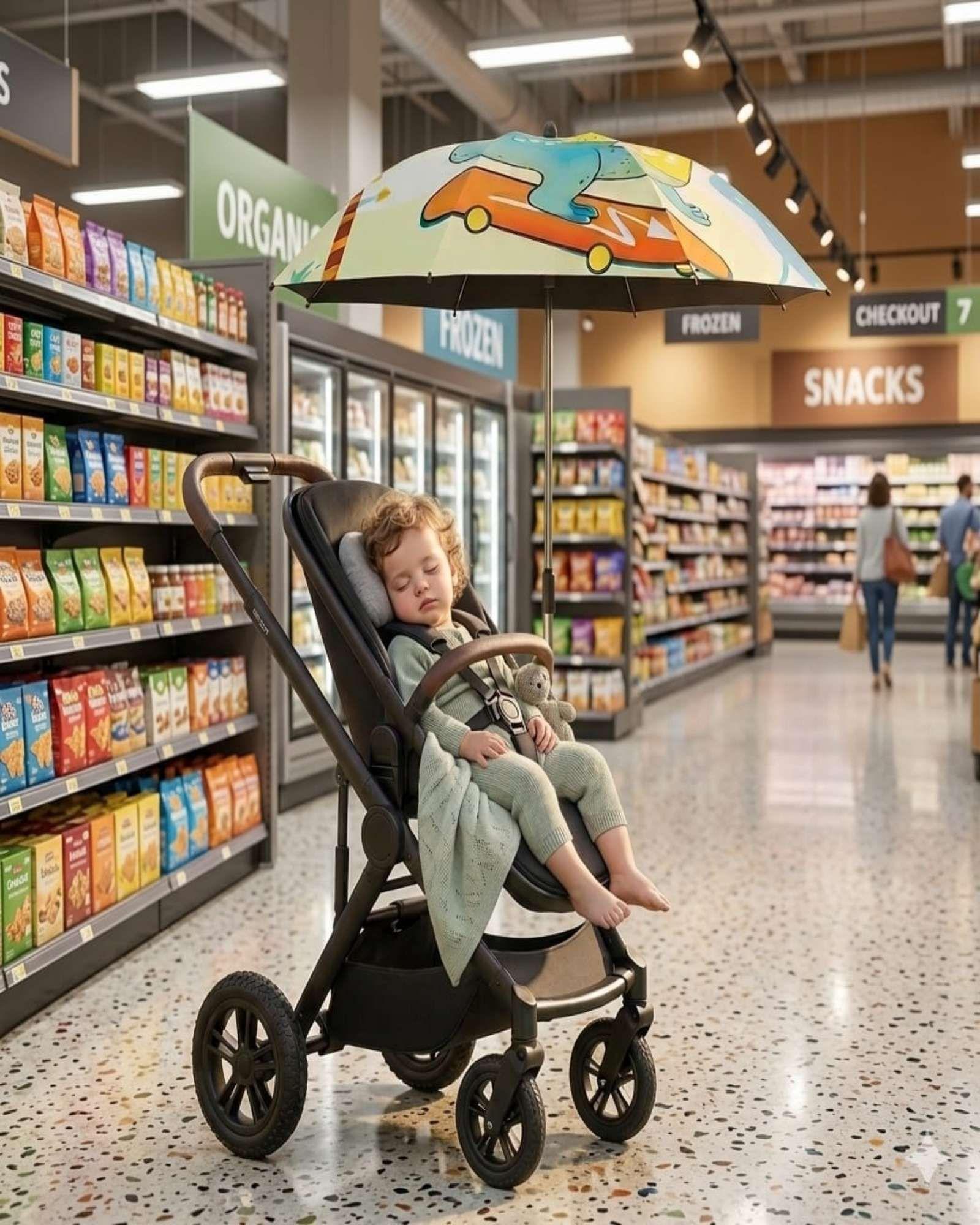 Sombrilla Premium Universal para Cochecito Protección Total UV A3-3