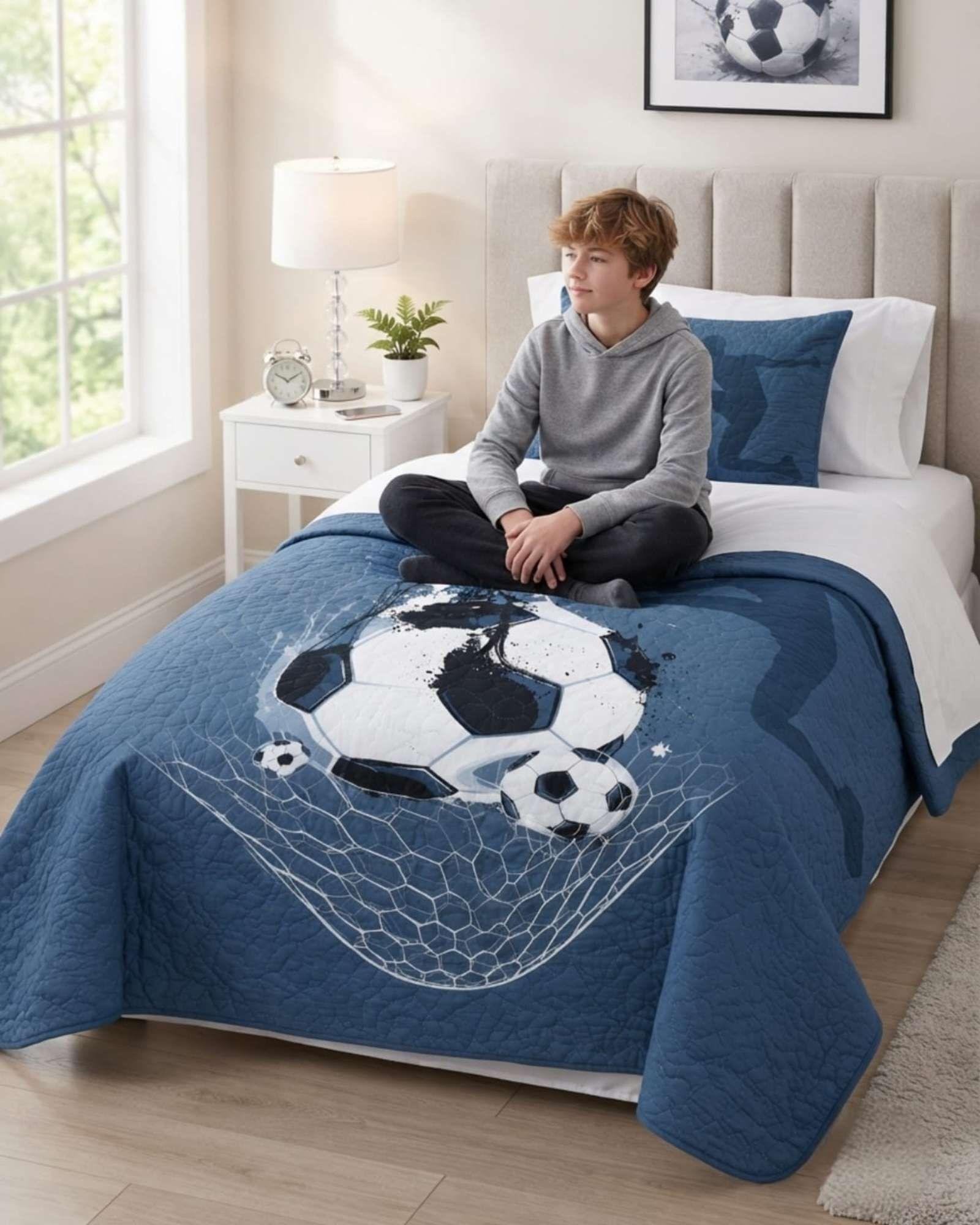 Juego Cubrecama Quilt Verano 1.5 Plazas + Juego De Sábanas 09-3