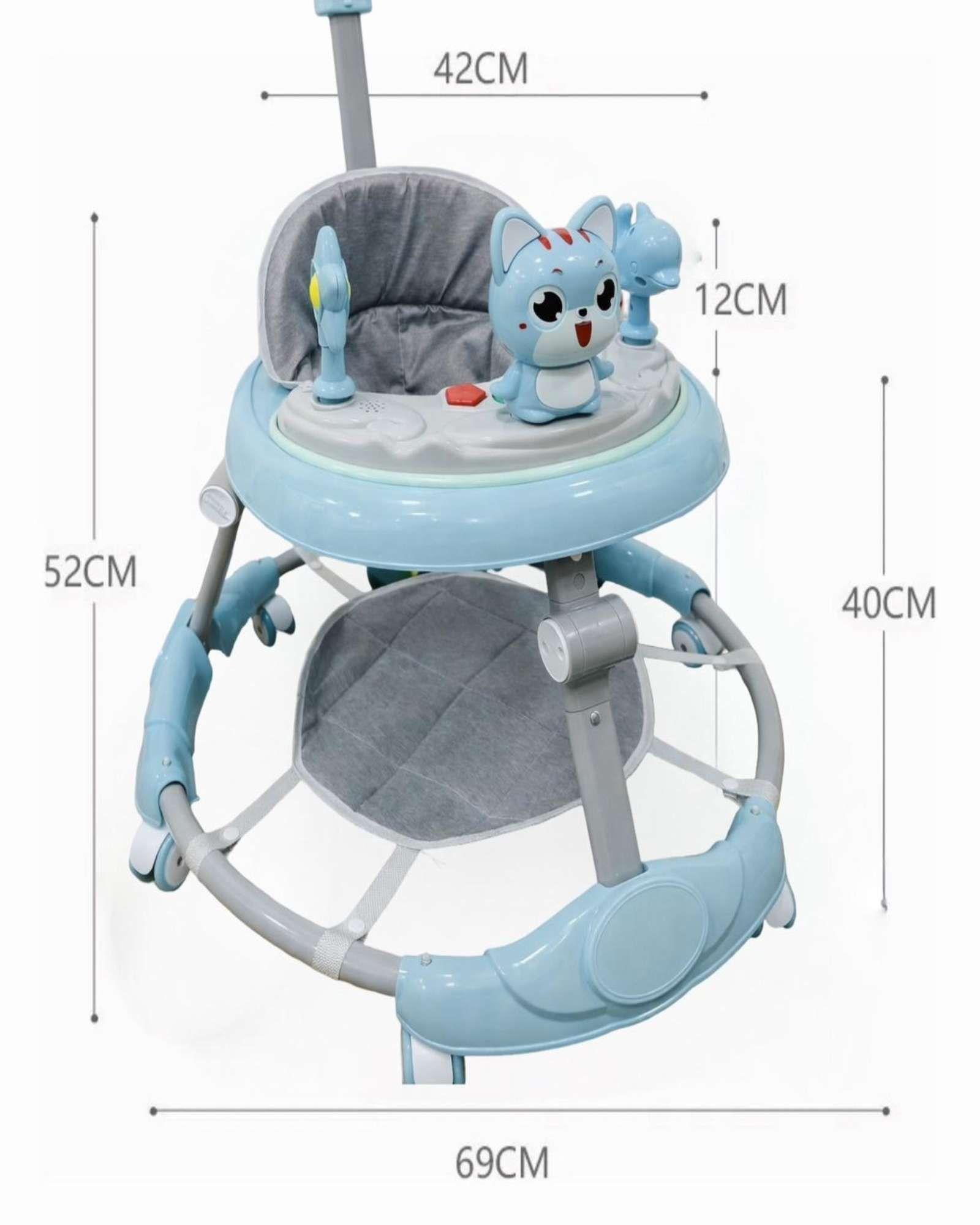 Pack 2 Andador de Bebe Gemelos con Juegos Interactivos Azul-4