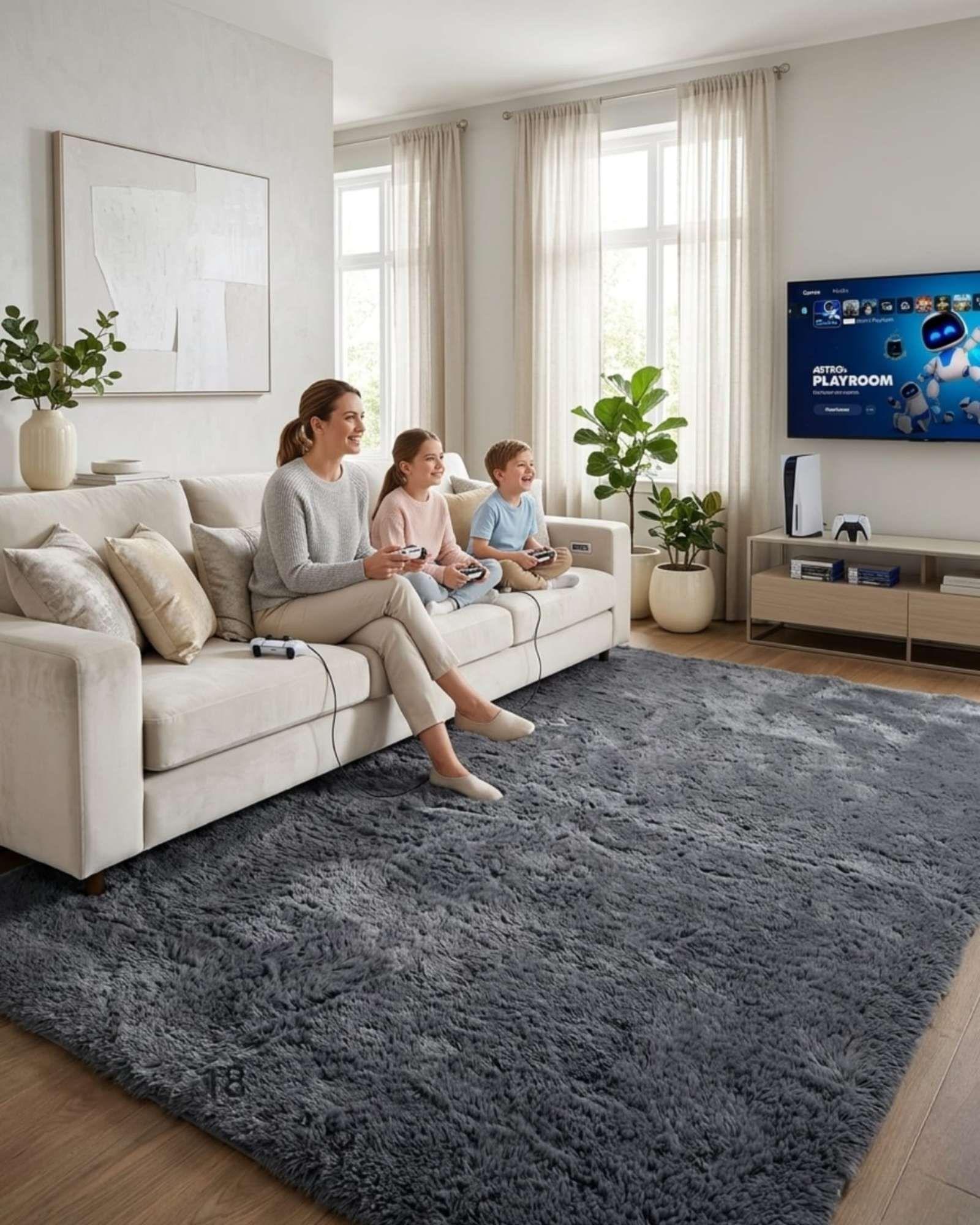 Alfombra Shaggy Peluda Extra Suave VERANO / INVIERNO 300 x 200 cm -14-0