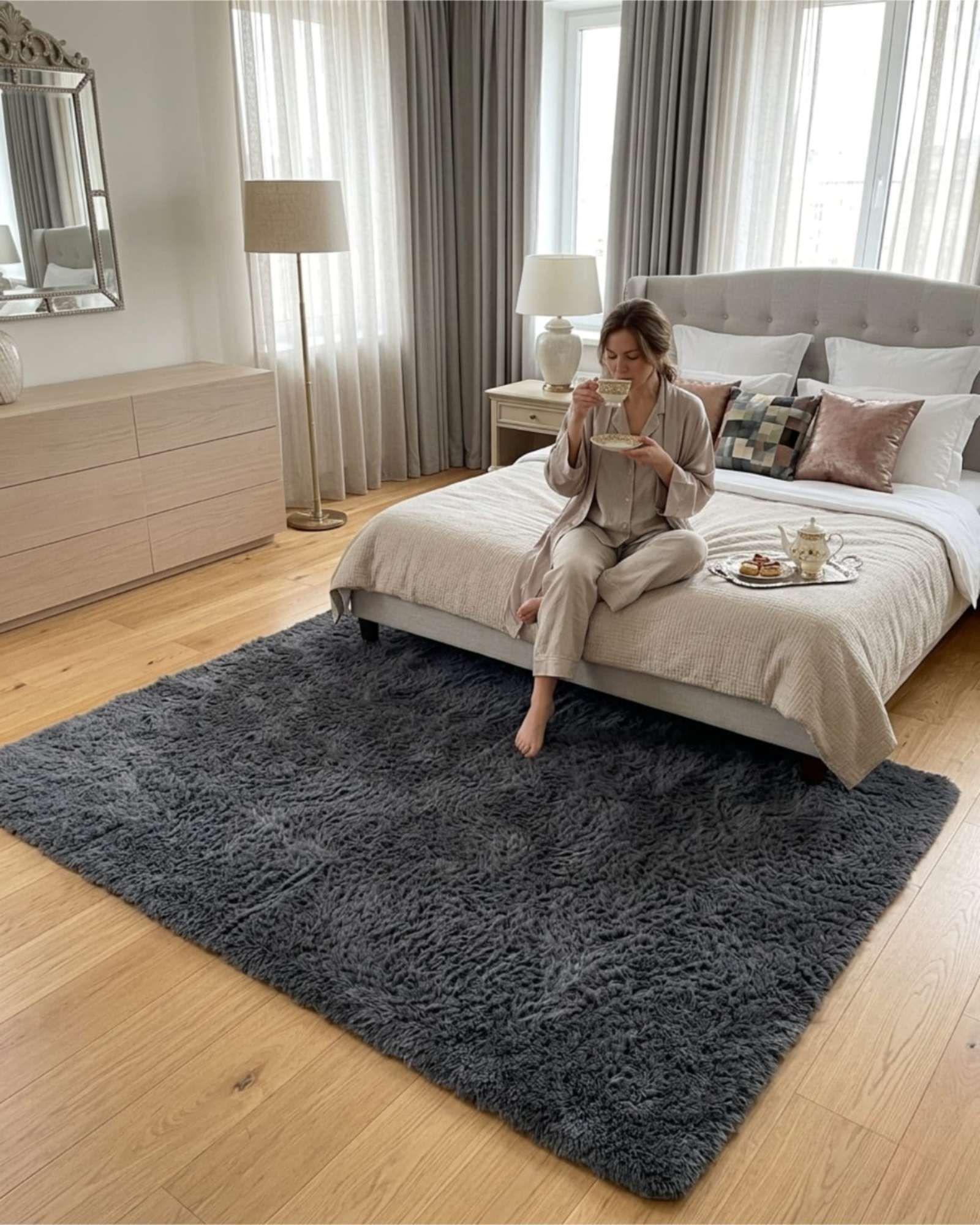 Alfombra Shaggy Peluda Extra Suave VERANO / INVIERNO 300 x 200 cm -14-1