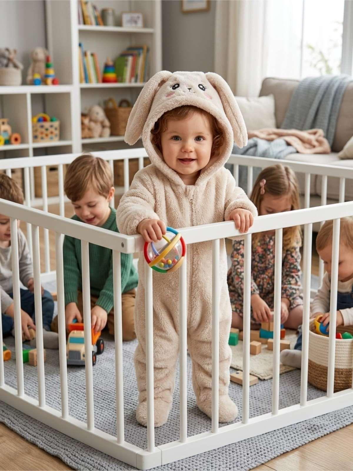 Pijama Enterizo Térmico para Bebé - Peluche Suave 6 a 9 Meses blanco-4