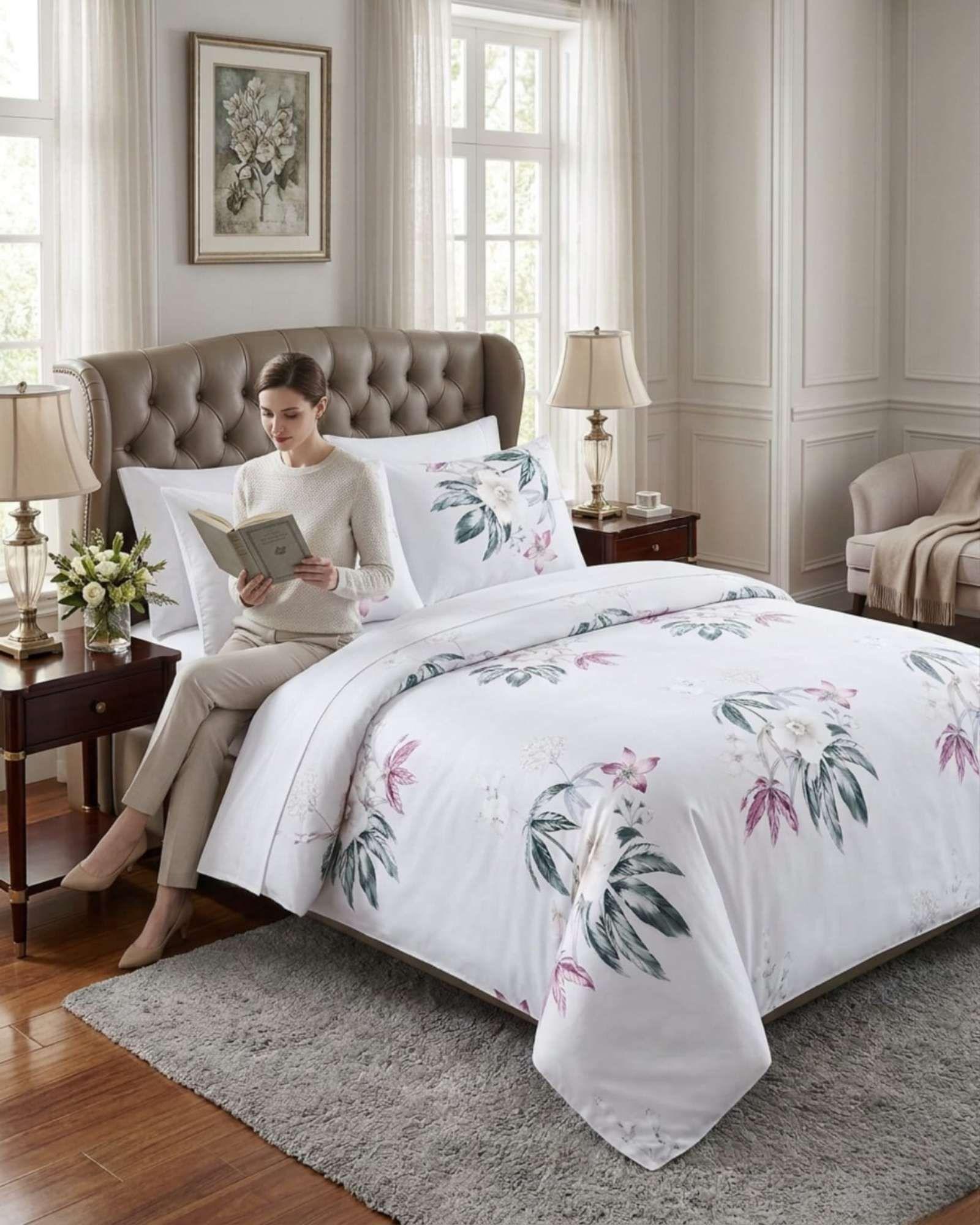 Juego de Sábanas king Resistencia y Elegancia para tu Descanso Diario blanco-4