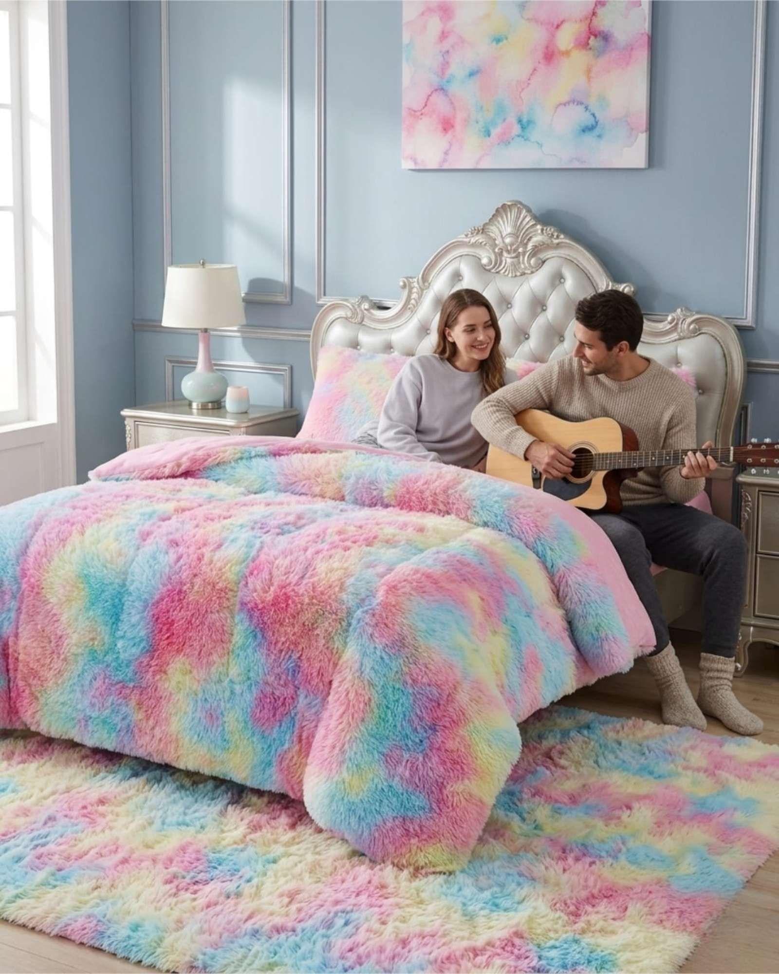 Plumón 2 Plazas Chiporro Sherpa Extra Cálido + Fundas multicolor-4