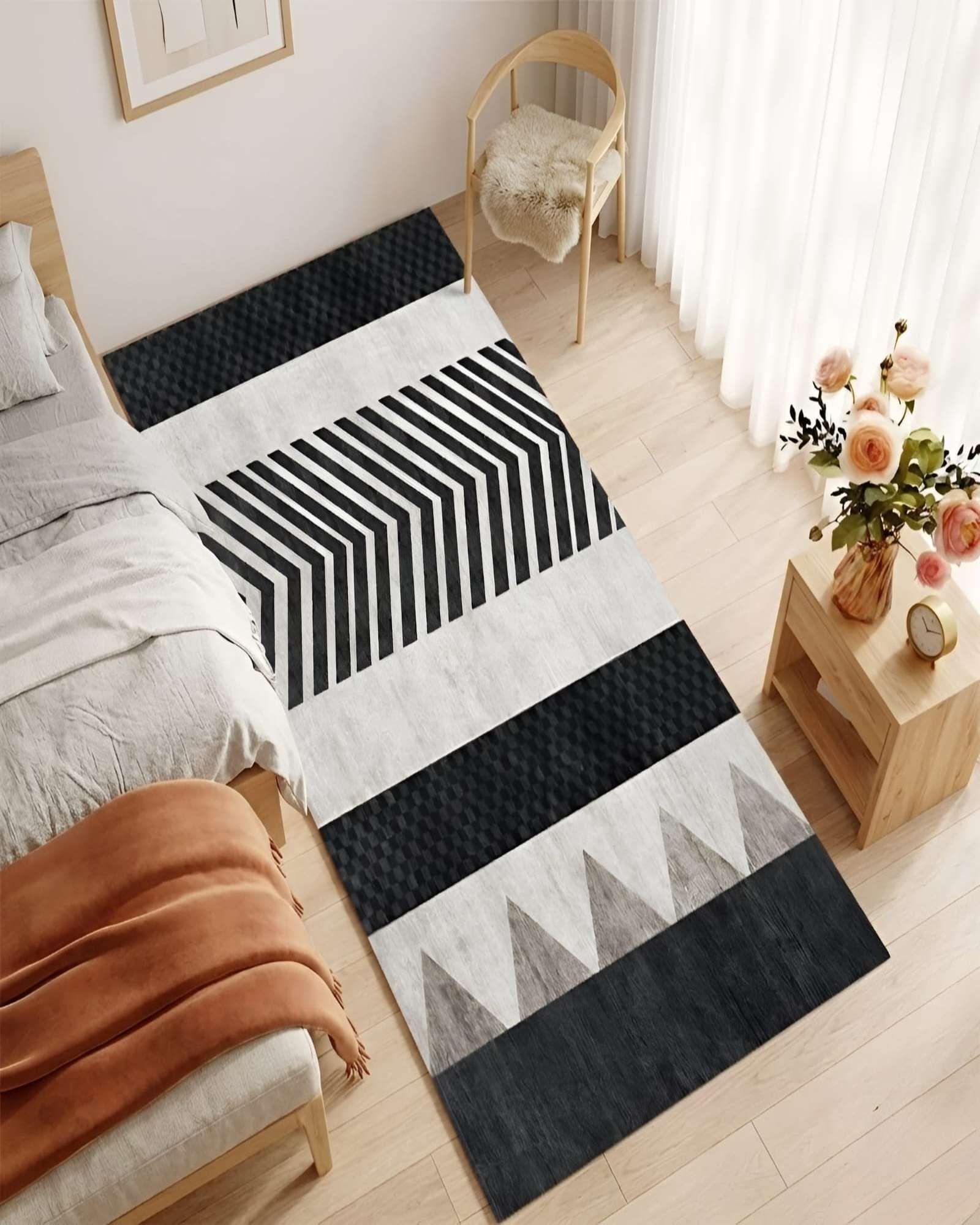 Set 2 Alfombras Pasilleras 60x180 cm Diseño Decorativo 11-0