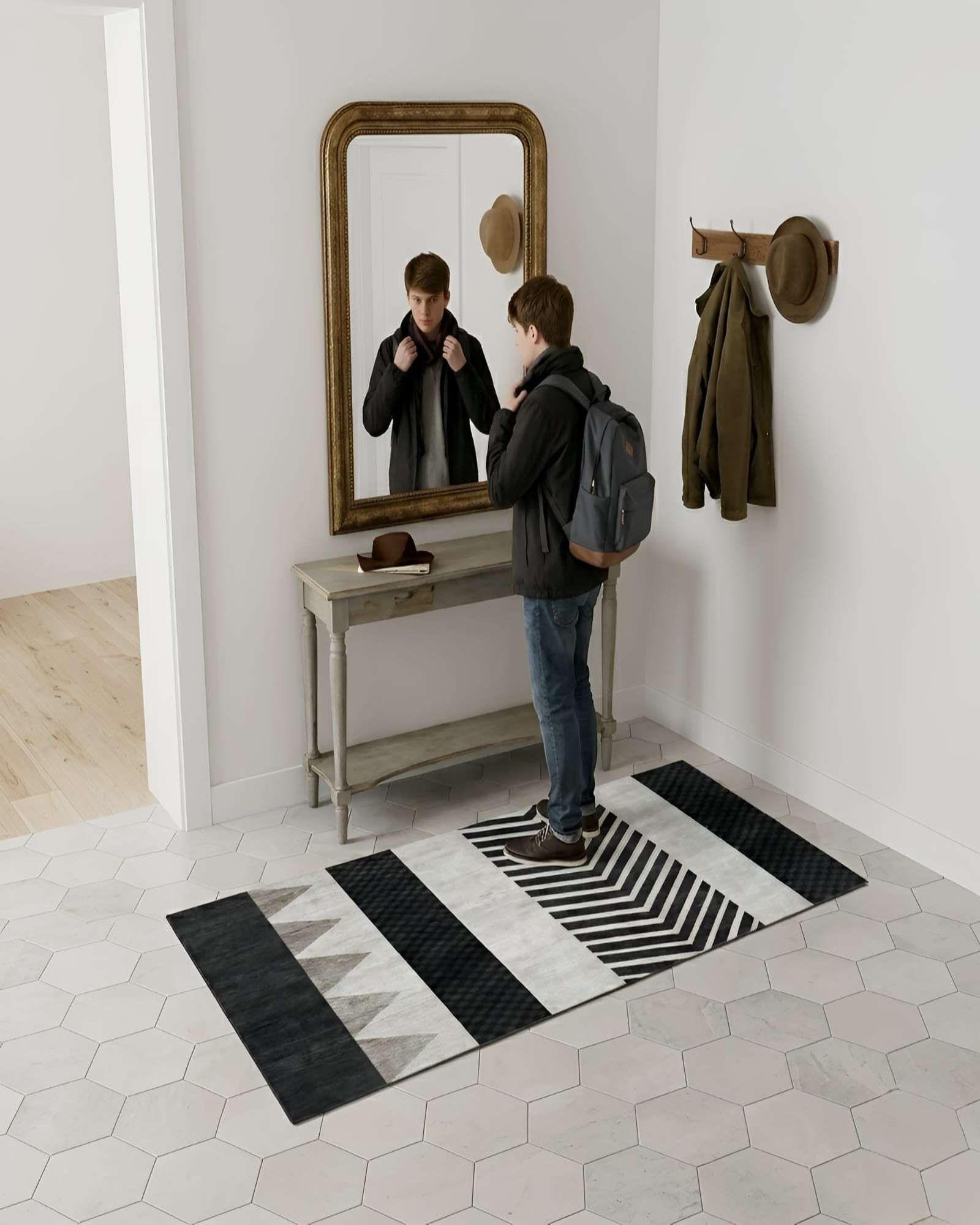 Set 2 Alfombras Pasilleras 60x180 cm Diseño Decorativo 11-2