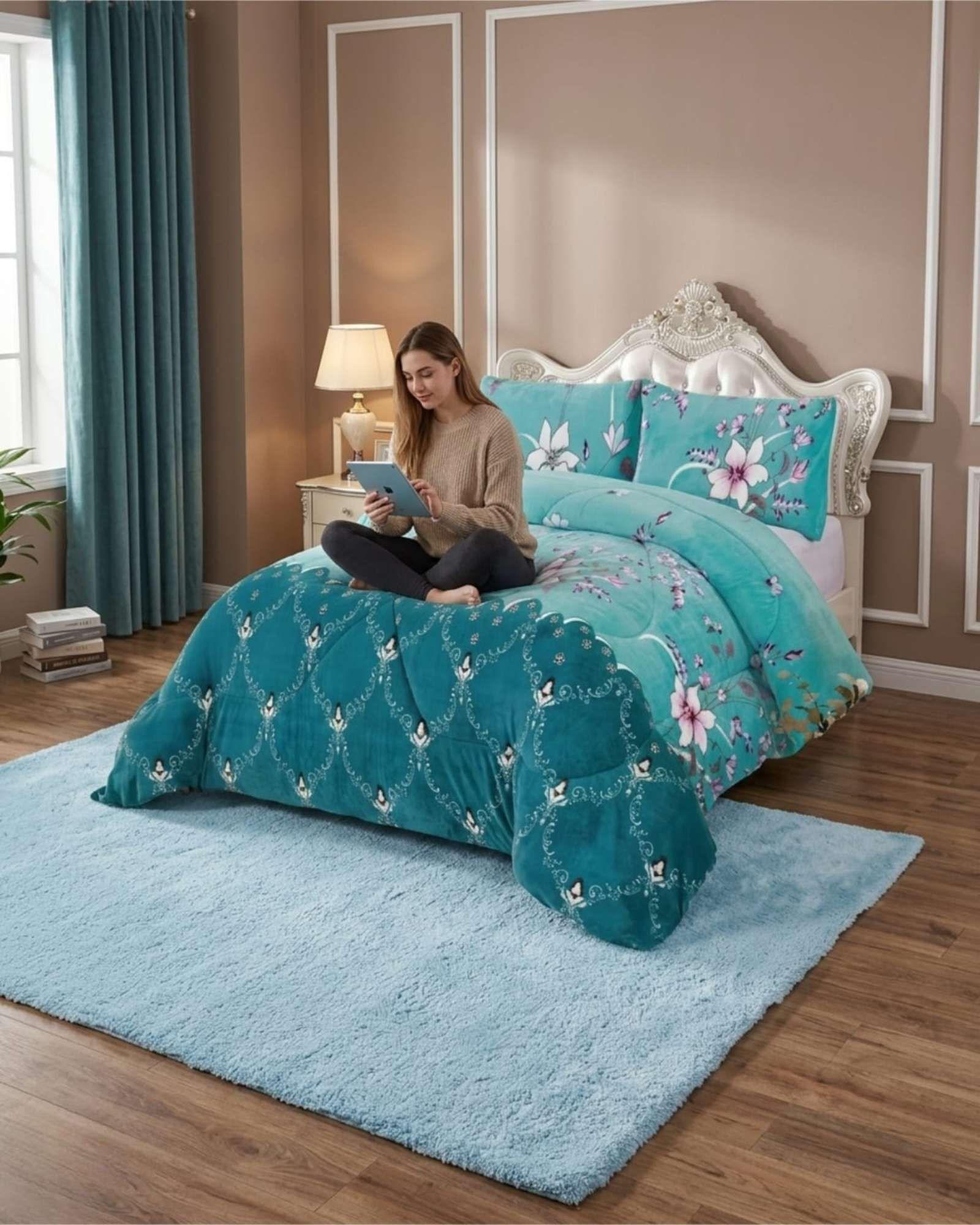 Cubrecama Plush 2 Plazas con Chiporro Térmico Extra Suave Invierno 05-2