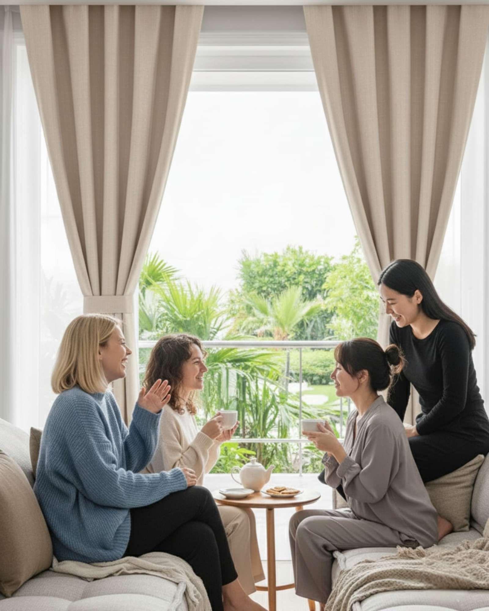 Juego de Cortinas Blackout Premium Engomadas m2-4