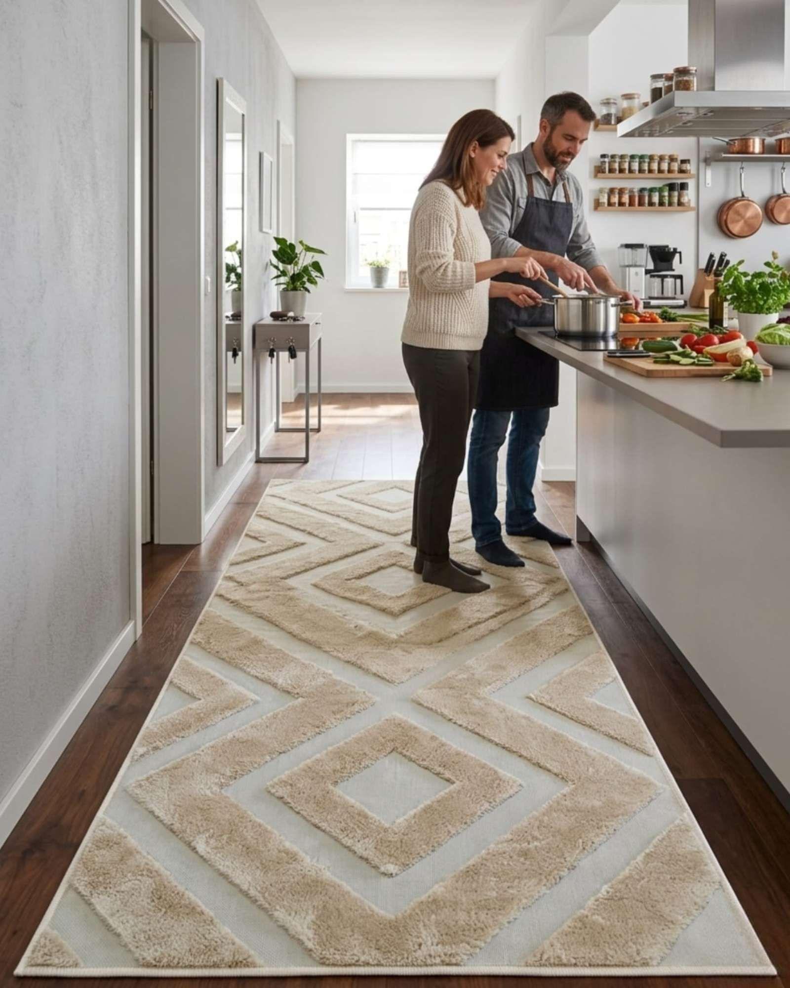 Alfombra Pasillera Moderna Diseño Jacquard 60x160cm m5-2