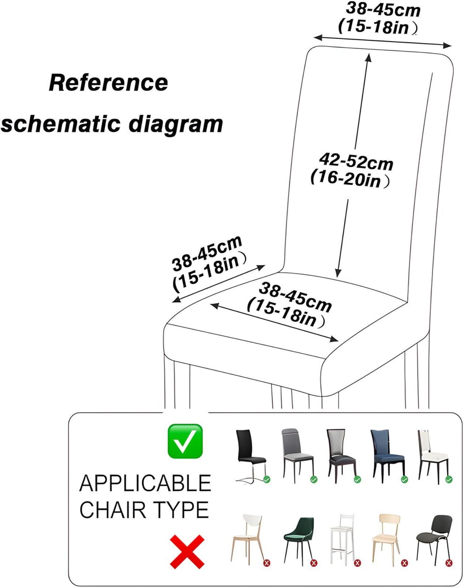 Fundas Texturizadas para sillas-Pack de 6 A1-3