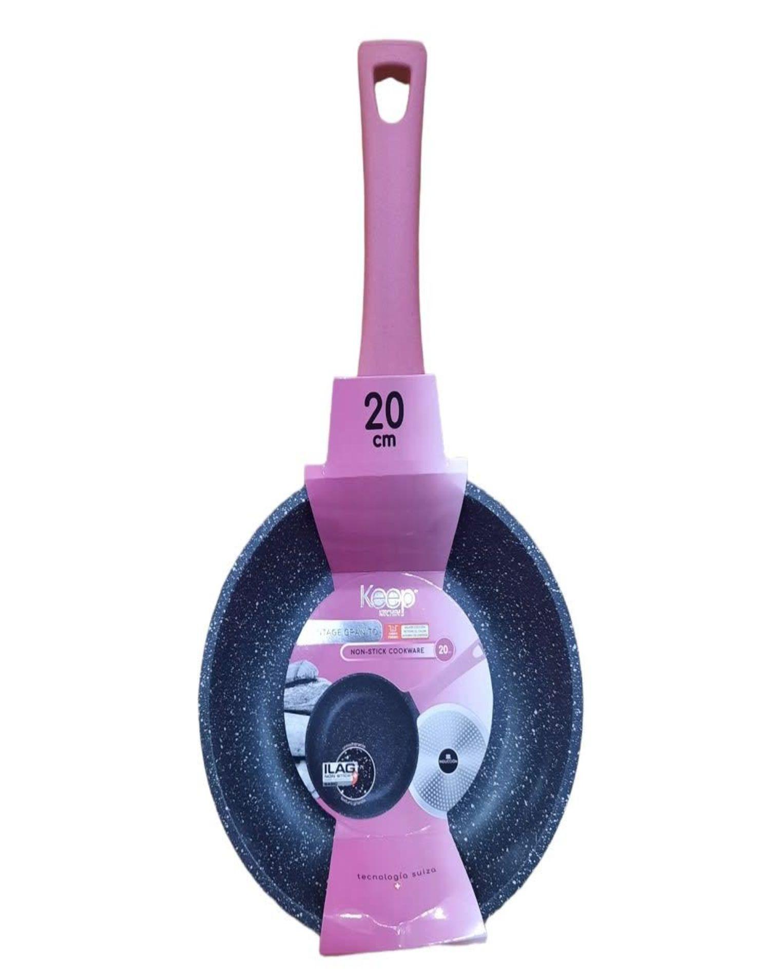 Pack 3 Sartenes Rosa + Wok Antiadherente-2