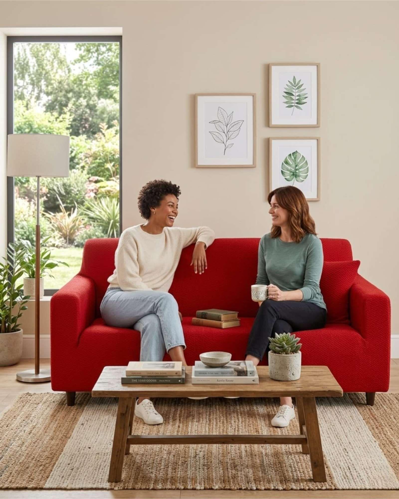 Cubre Sofá 3 Cuerpos Tipo T Texturizado Tela Spandex Ajustable 07-2