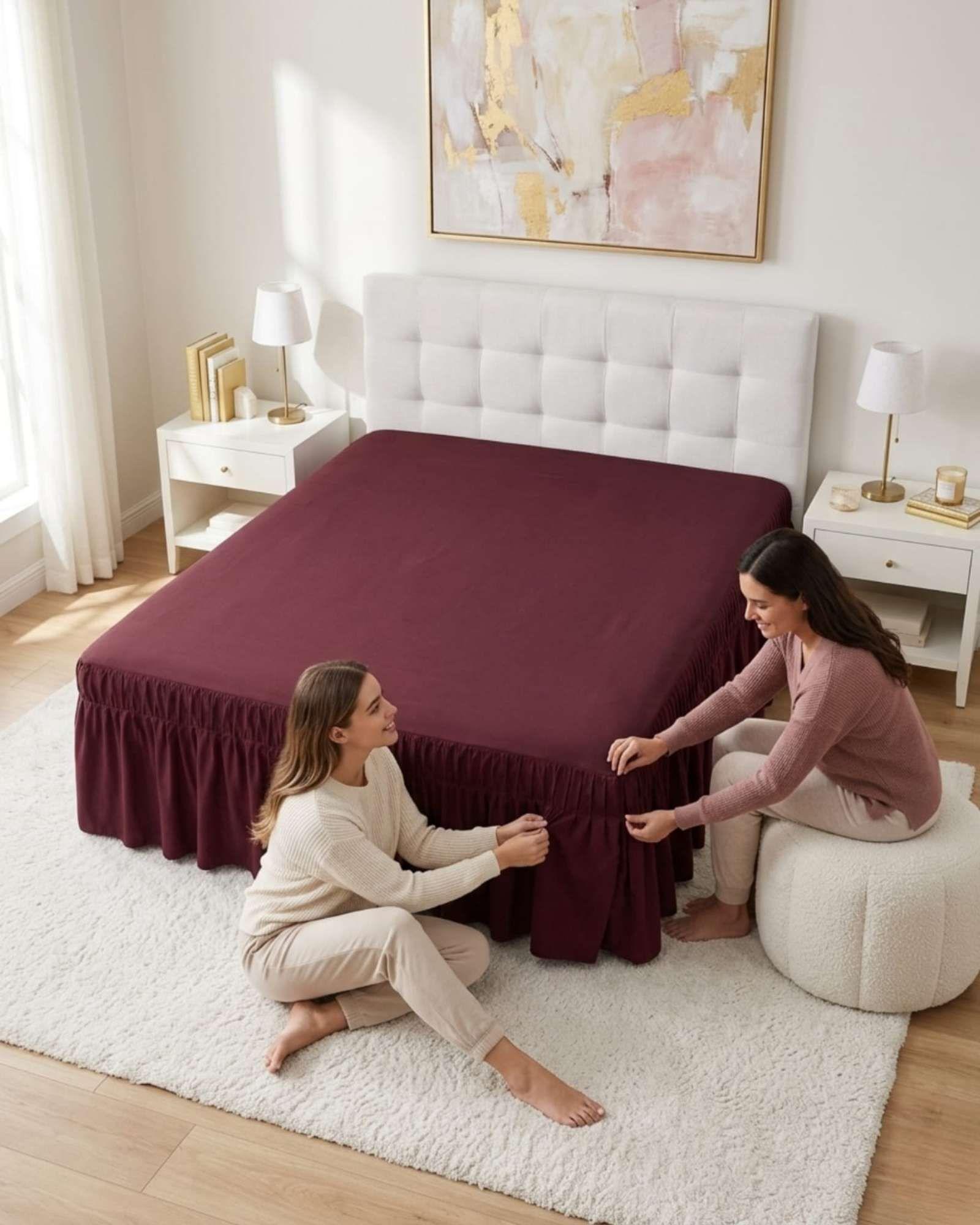 Faldón Para Cama De 2 Plazas Ajustable Premium 04-2