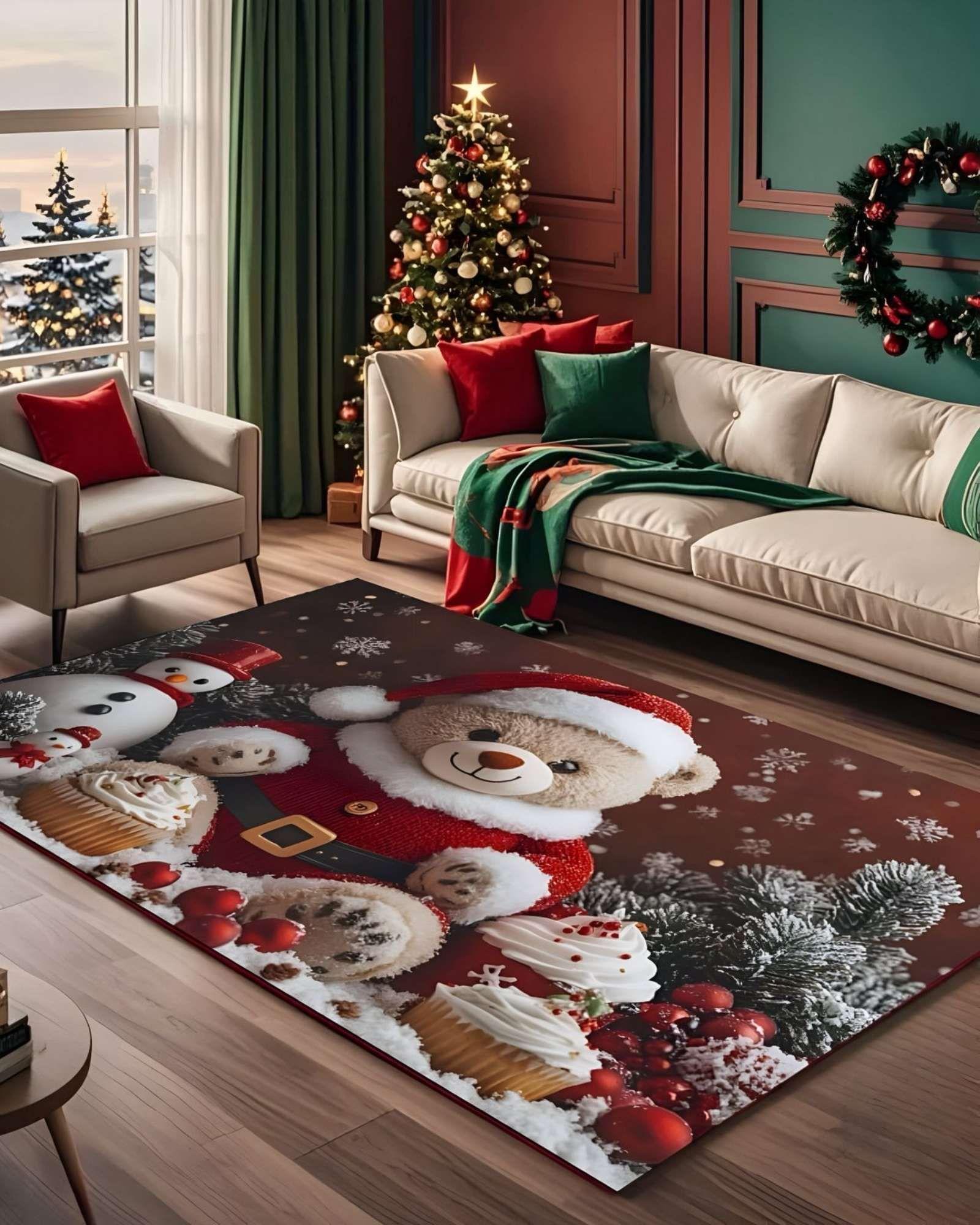 ALFOMBRA NAVIDAD PARA LIVING O COMEDOR 240cm 200cm A09-2