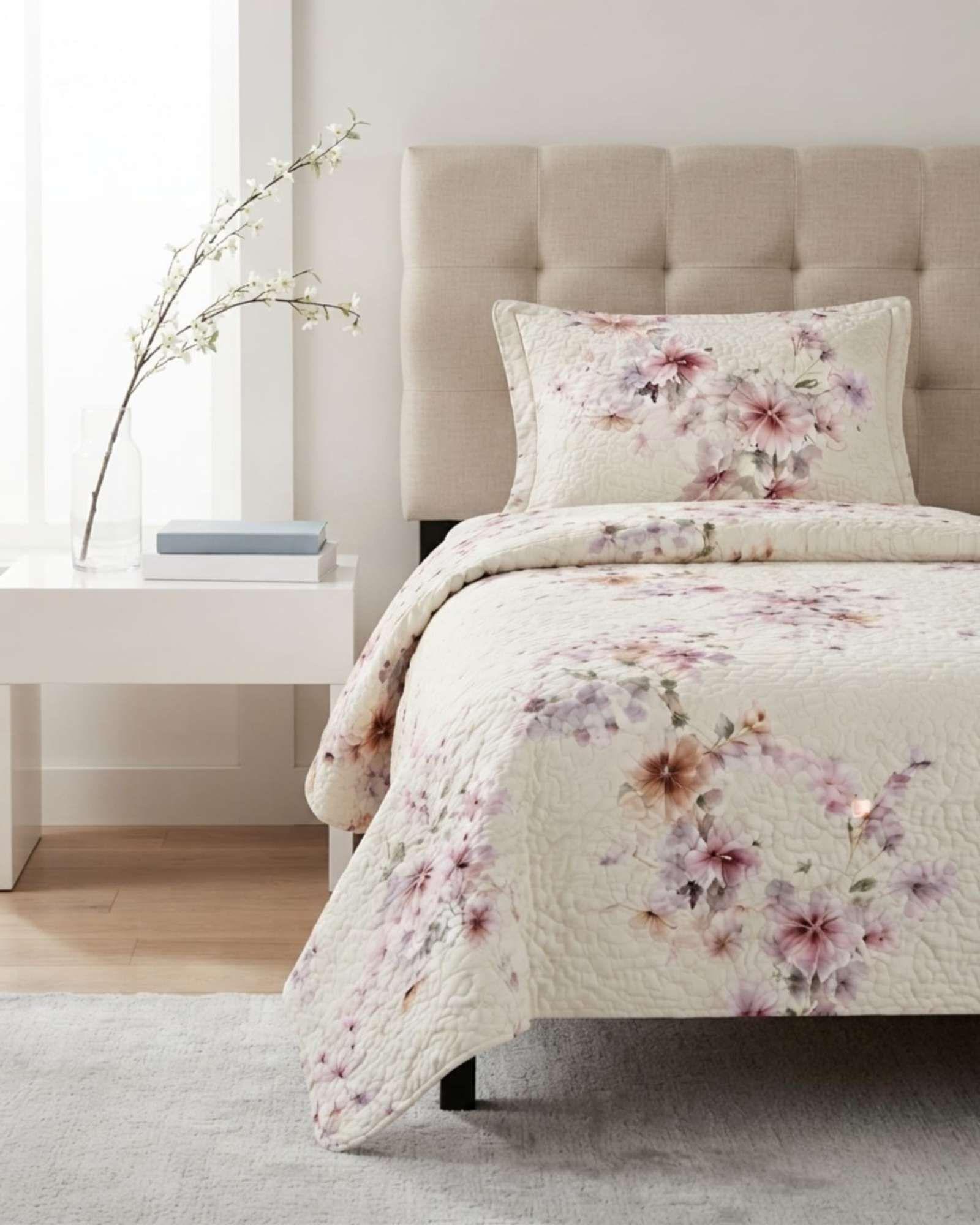 Cubrecama de Verano 1.5 Plaza Liviano y Fresco Quilt A5-3