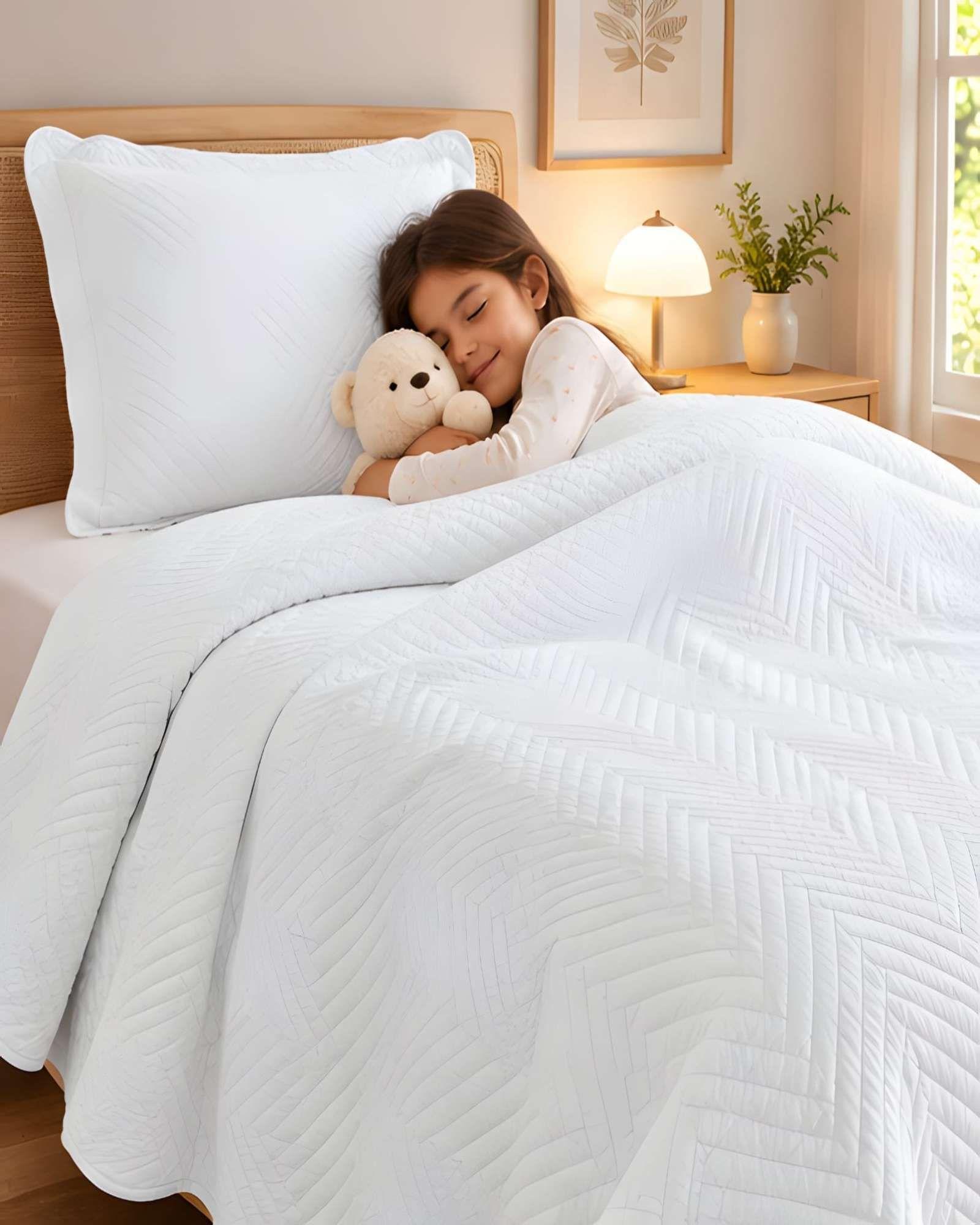 Set Quilt Verano 1.5 Plazas + Almohada + Funda De Almohada 12-0