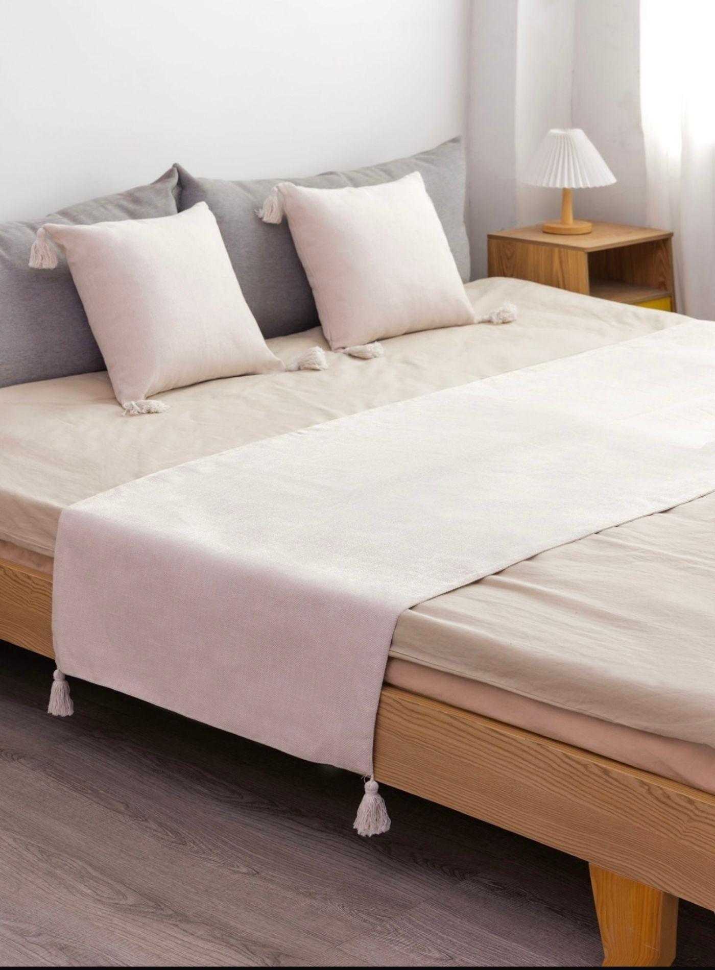 SET DE PIECERA MAS 2 FUNDAS DE LINO TH26-2