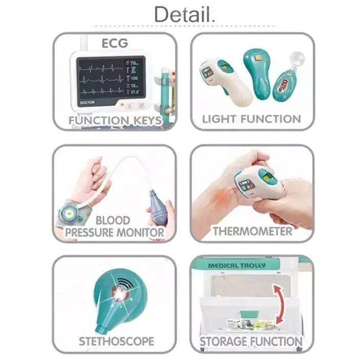 SET DE JUEGO CONSULTORIO MEDICO ELECTROCARDIOGRAMA-1