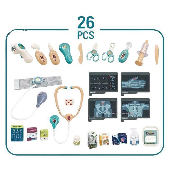 SET DE JUEGO CONSULTORIO MEDICO ELECTROCARDIOGRAMA-2
