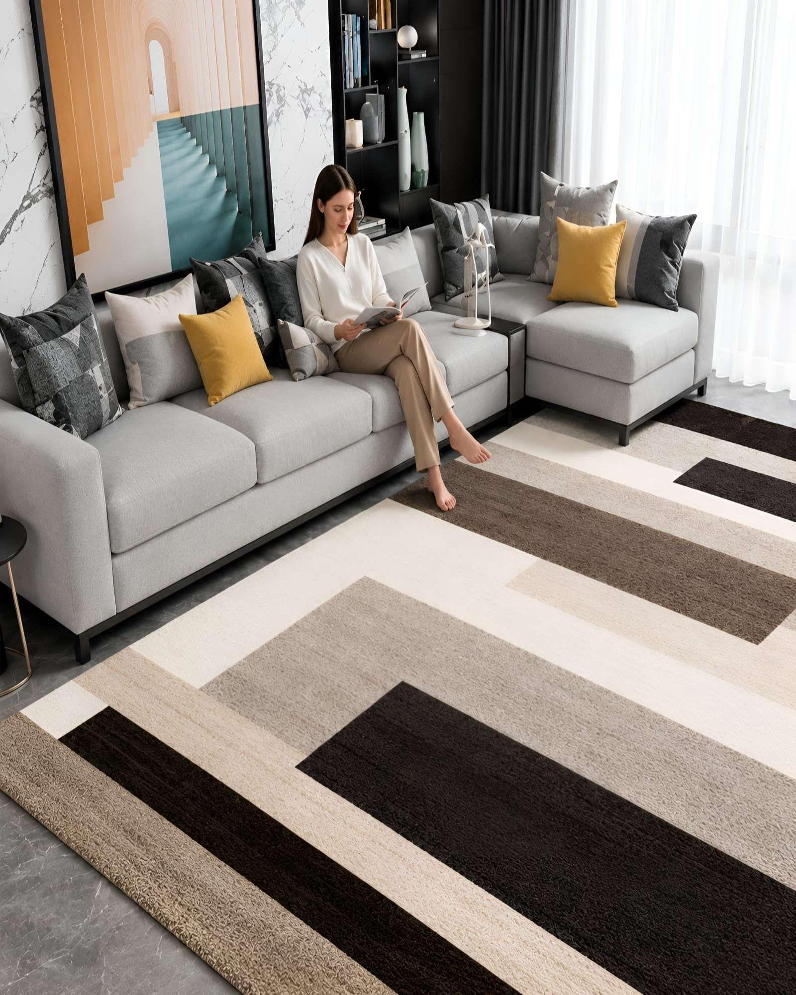 Alfombra de Diseño Geométrico Contemporáneo 200cmx240cm 14-2